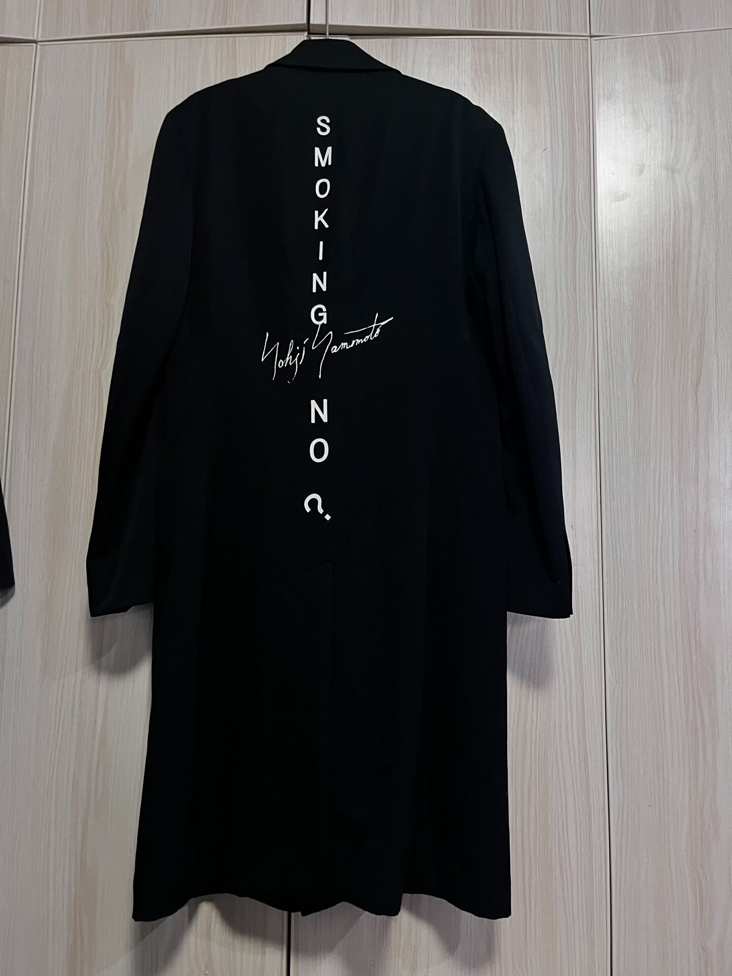 Yohji Yamamoto Long Black Coat — front