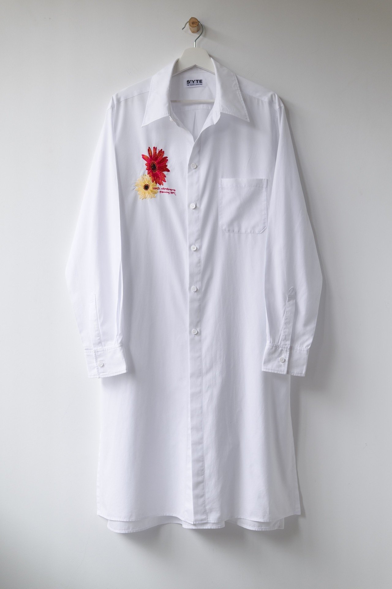 Yohji Yamamoto S'yte 19SS Daisy Embroidered Shirt