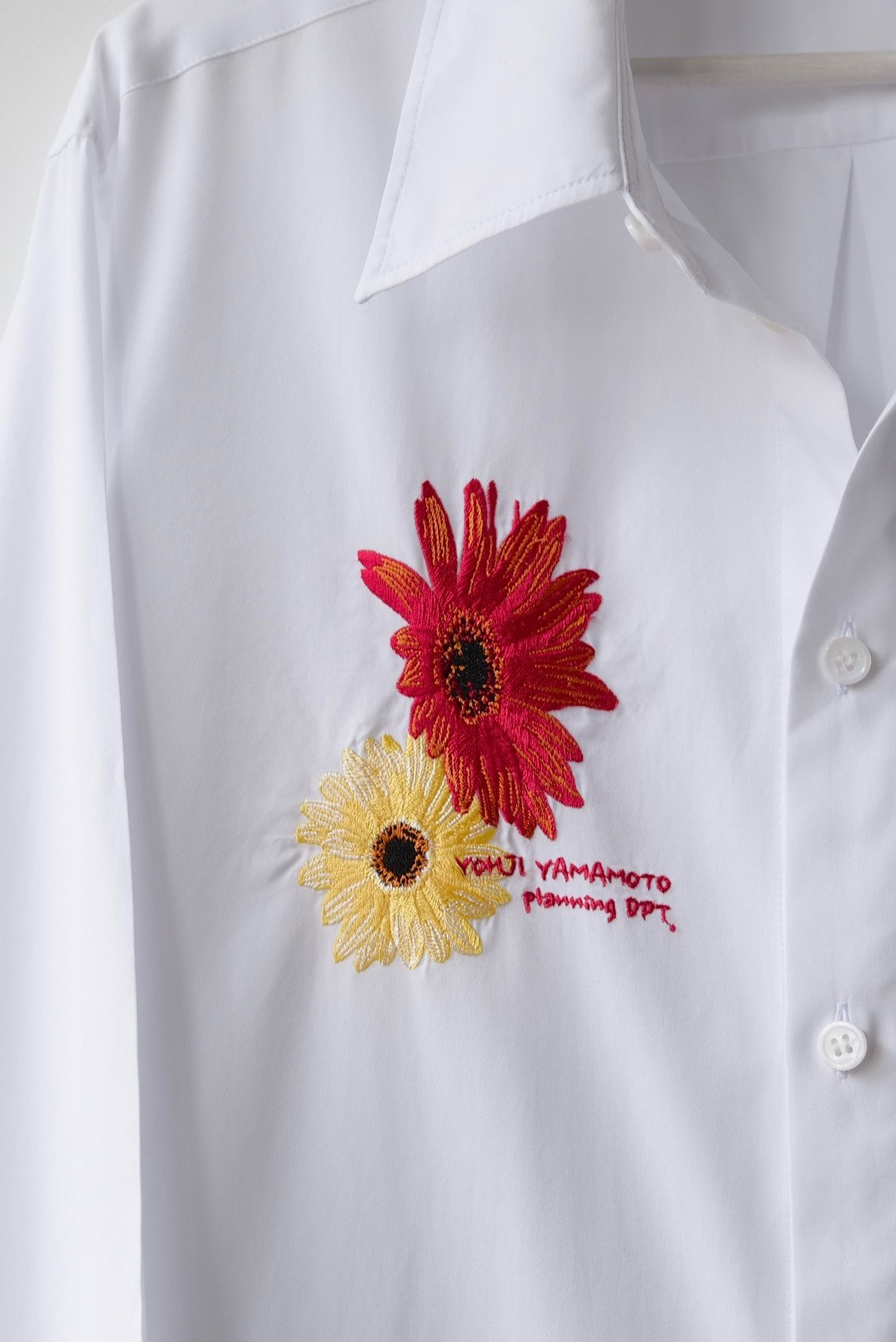 Yohji Yamamoto S'yte 19SS Daisy Embroidered Shirt — front