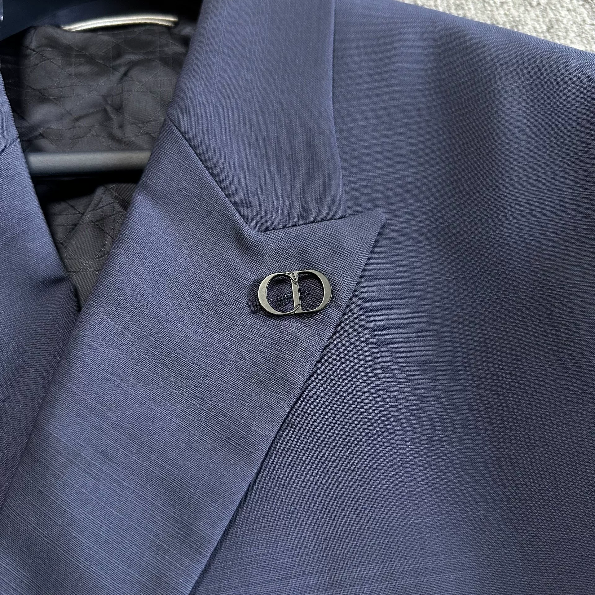 Dior Navy Double-Breasted Suit — front