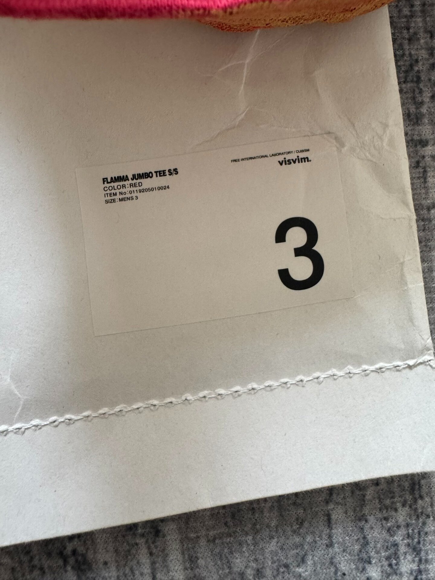 VISVIM 19AW FLAMMA JUMBO TEE S/S — detail