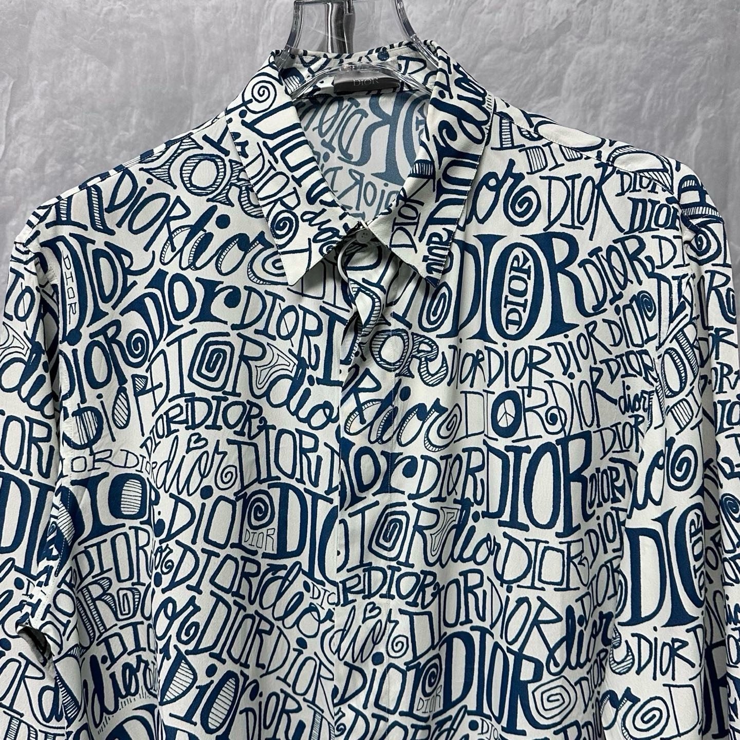 Dior x Shawn Logo All-Over Print Shirt — detail