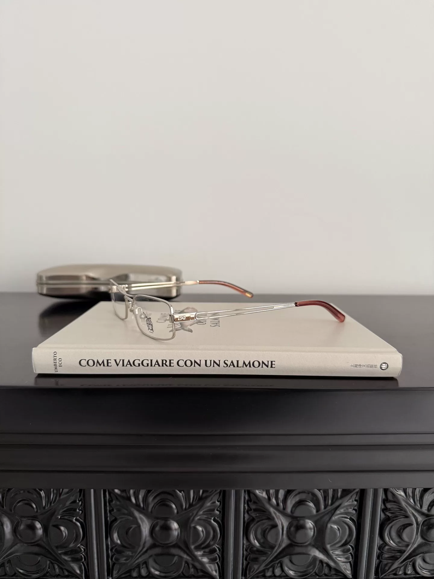 Jean Paul Gaultier Silver Red Temple Glasses — label
