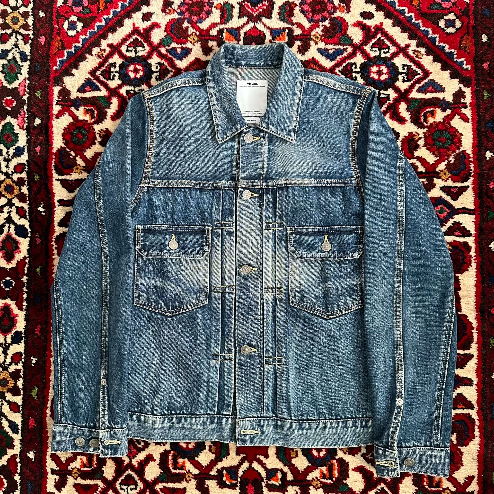 visvim 11aw 101 Yellow Mud Denim Jacket