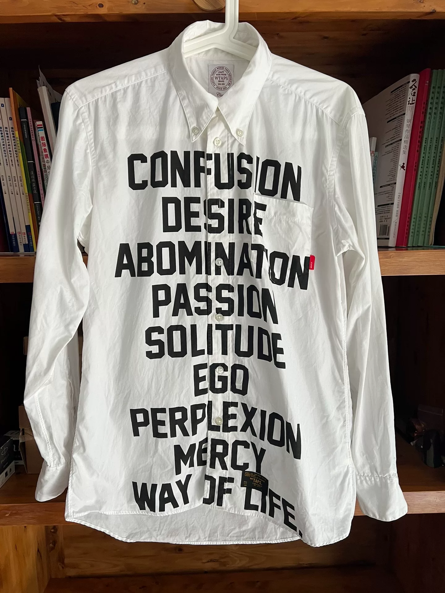 WTAPS 15AW White Letter Shirt