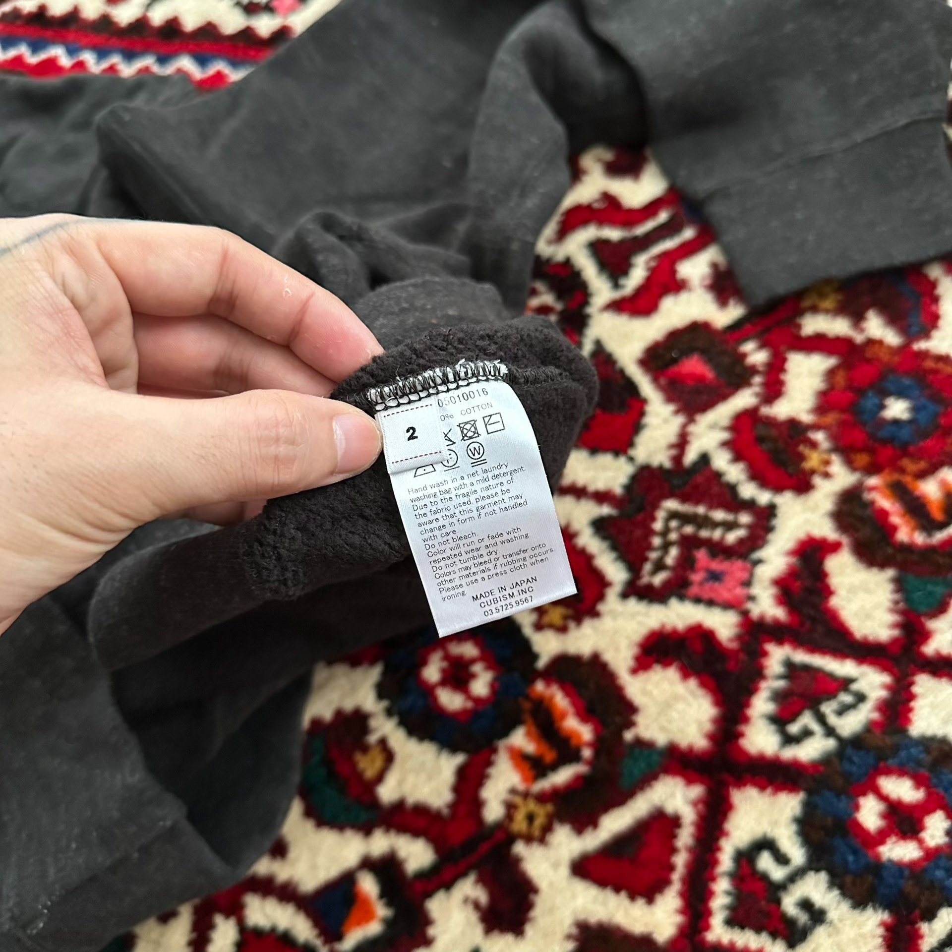 VISVIM 25AW ICT JUMBO SB SWEAT — label