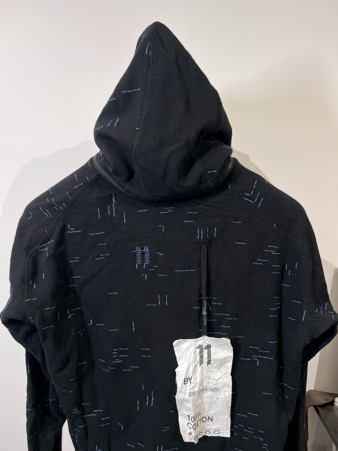 Boris Bidjan Saberi 11by bbs H1F Embroidery Hoodie — back