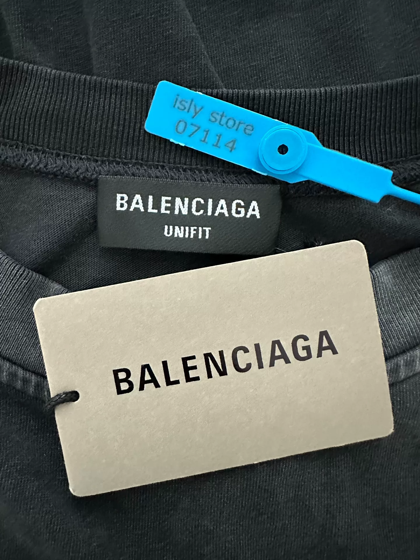 Balenciaga Flame Vintage Short-Sleeve T-Shirt — label