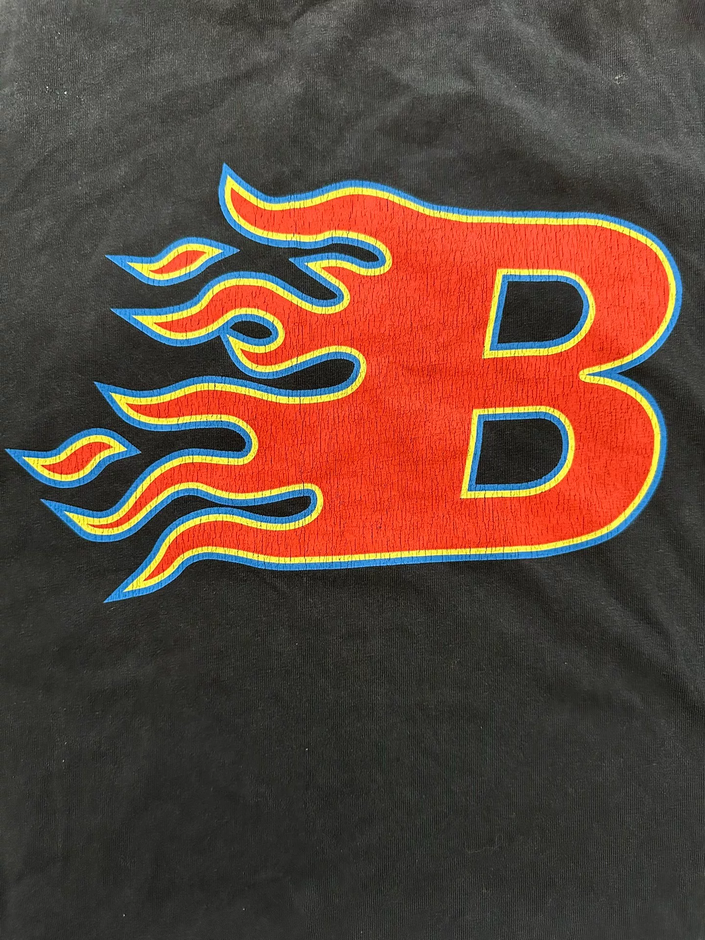 Balenciaga Flame Vintage Short-Sleeve T-Shirt — detail