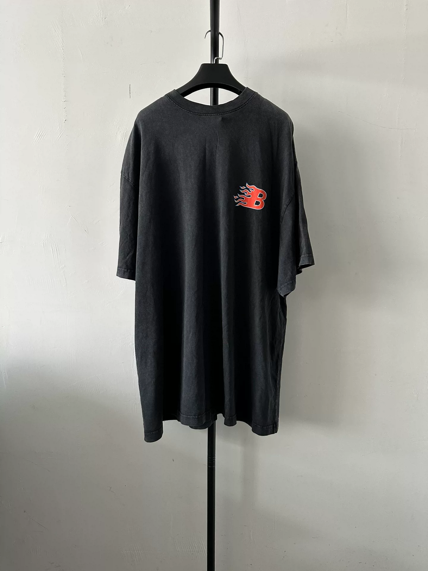 Balenciaga Flame Vintage Short-Sleeve T-Shirt — front