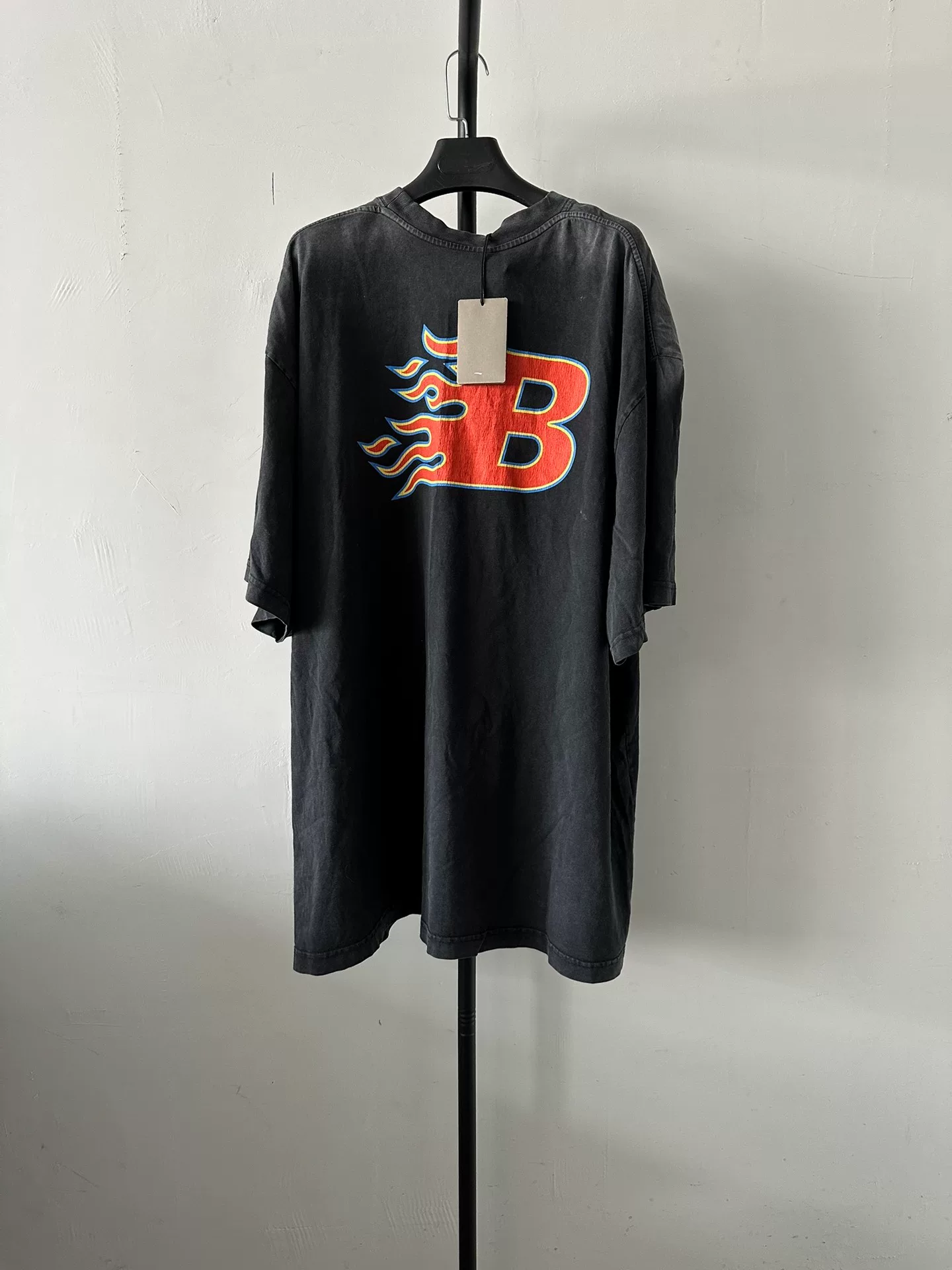 Balenciaga Flame Vintage Short-Sleeve T-Shirt