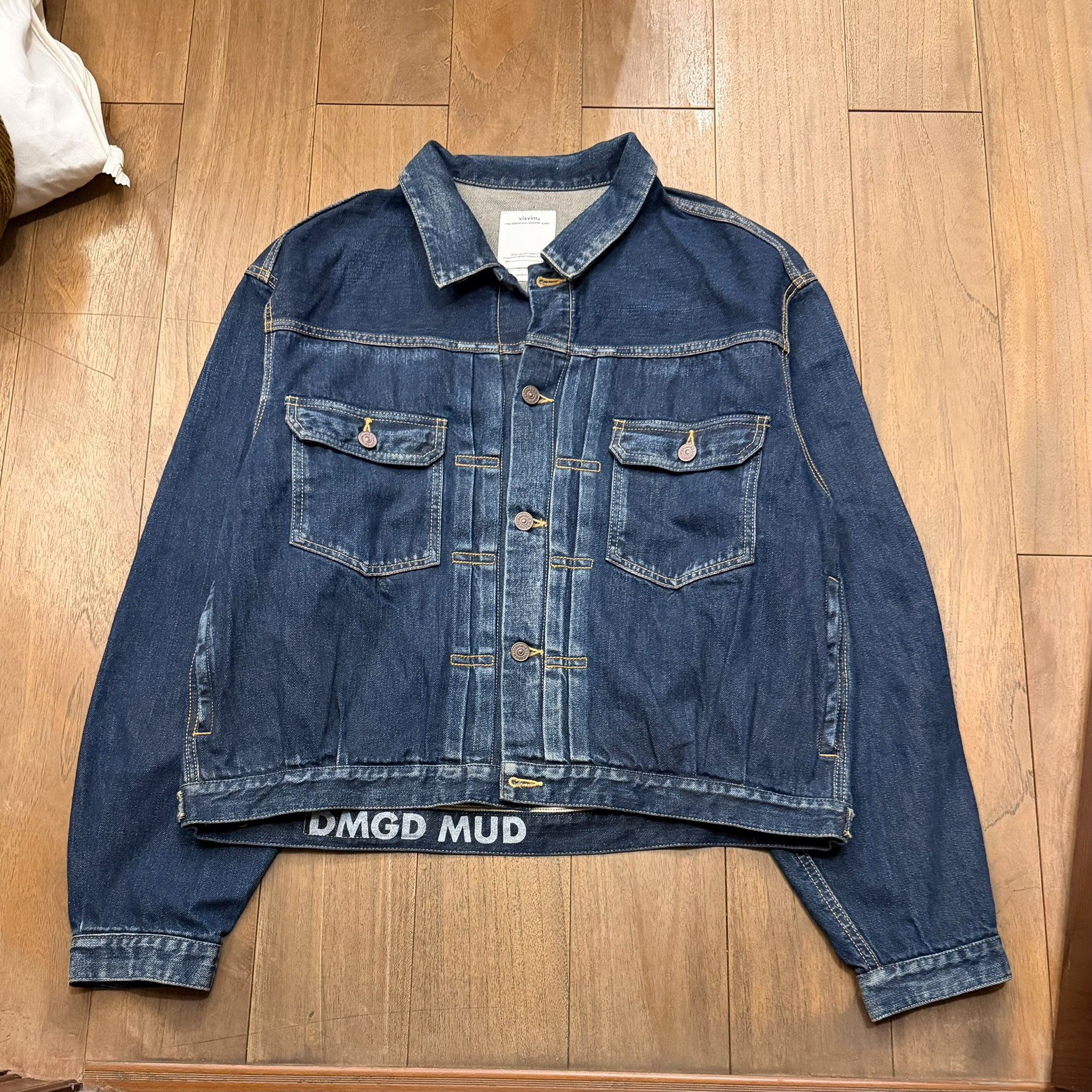 VISVIM SS 101X DMGD MUD Denim Jacket 25FW