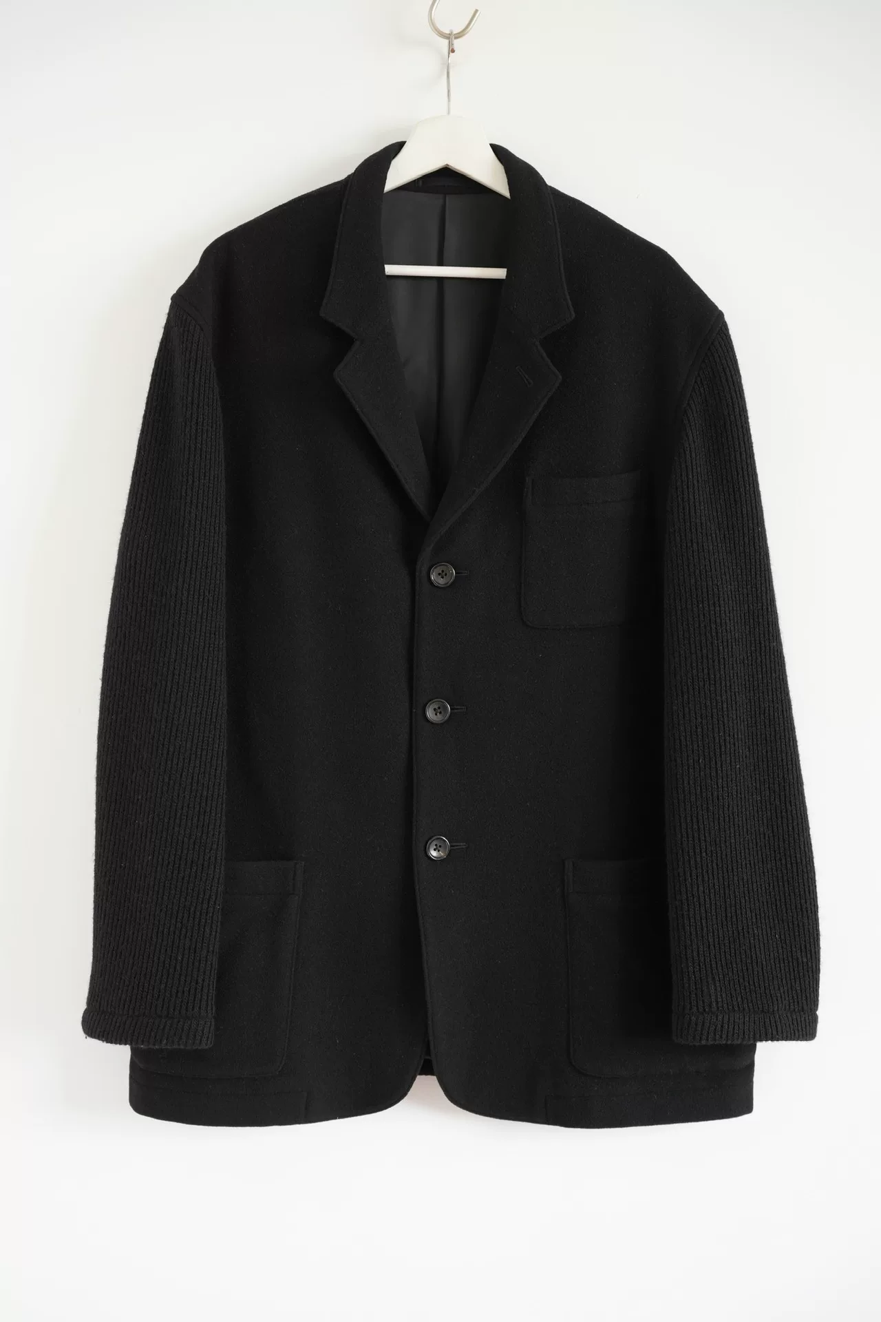 Yohji Yamamoto 90s Knit Sleeve Blazer