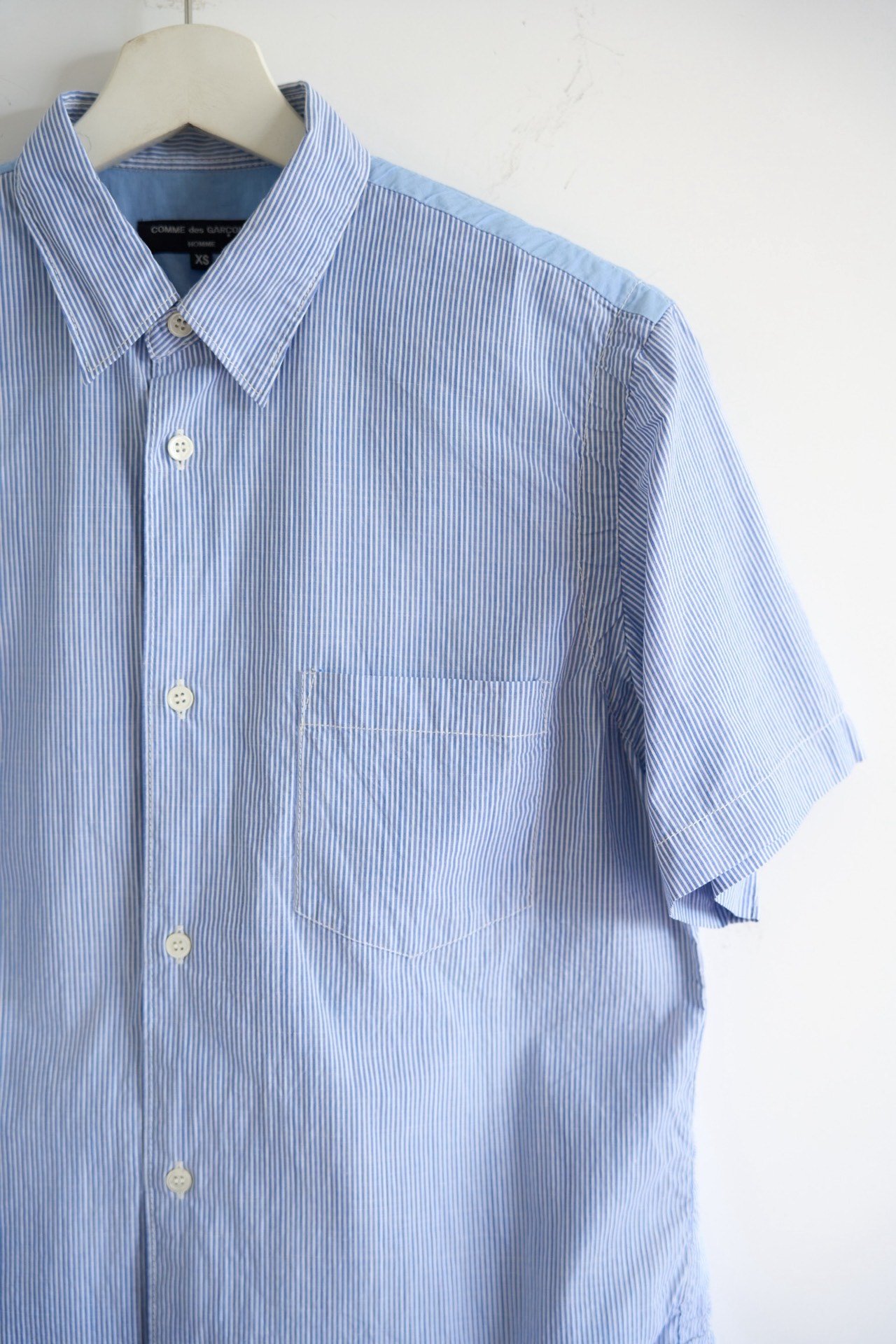 Comme des Garcons 22ss Blue Stripe Shirt — back