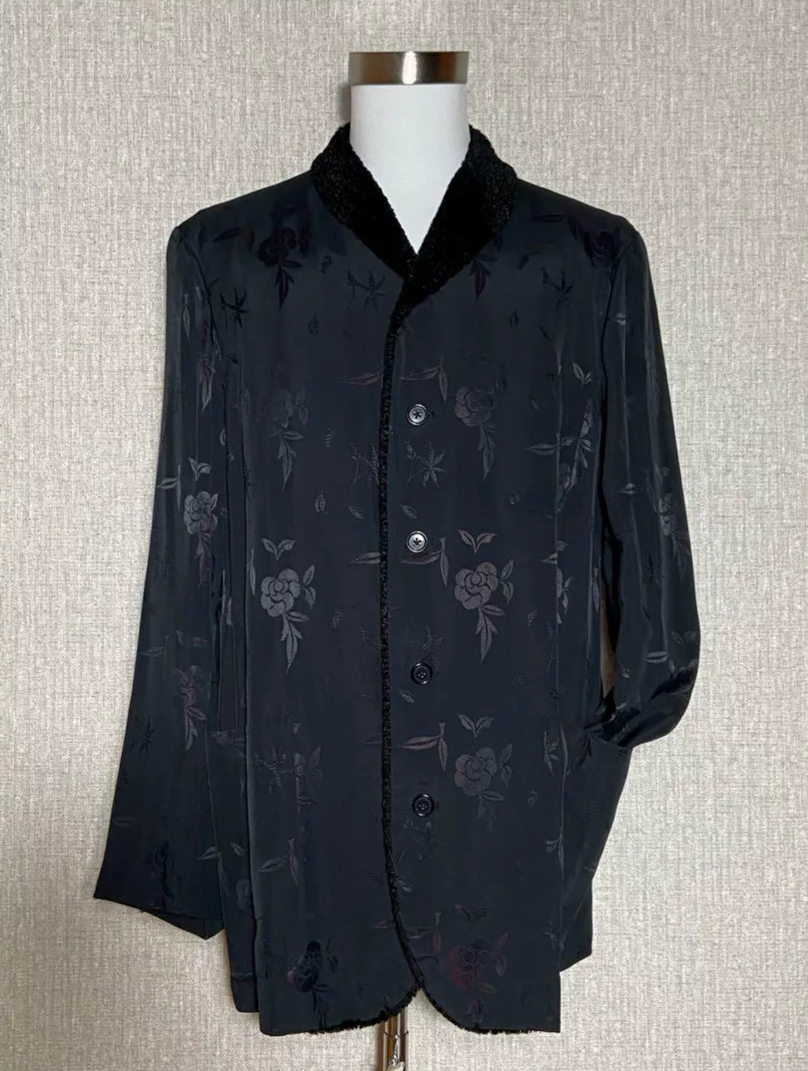 Yohji Yamamoto 97AW Floral Embroidery Jacket — front