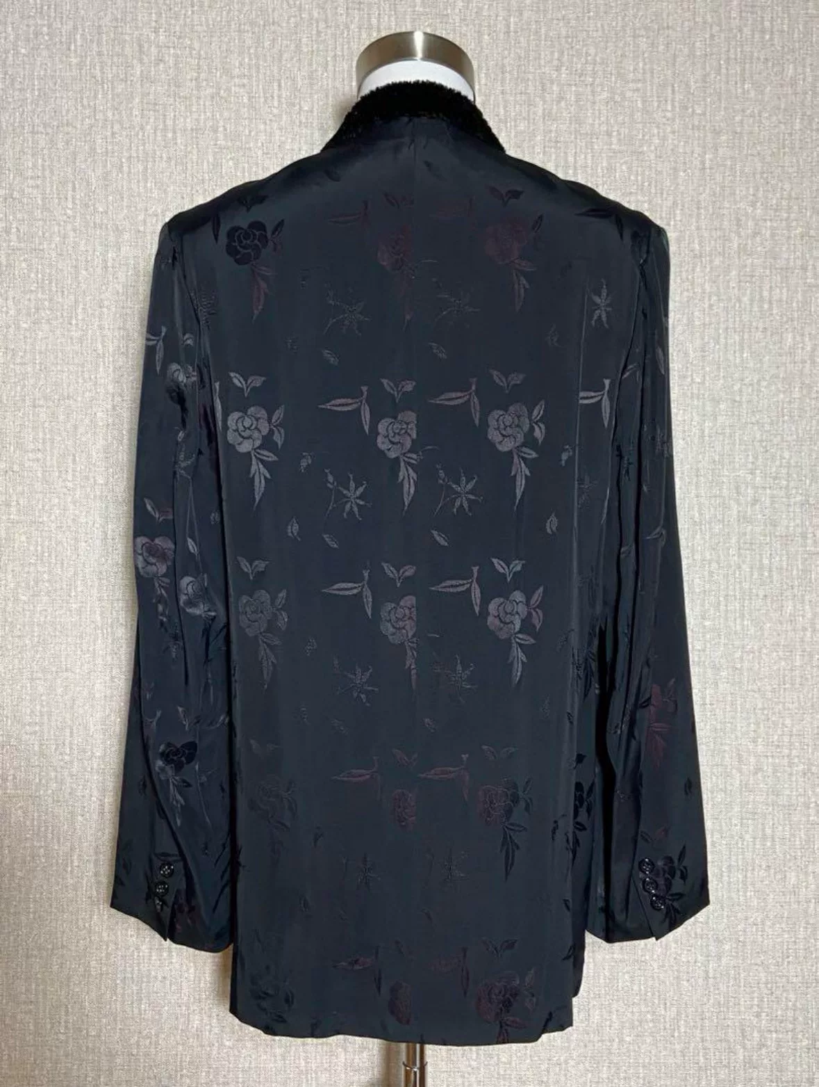 Yohji Yamamoto 97AW Floral Embroidery Jacket — detail
