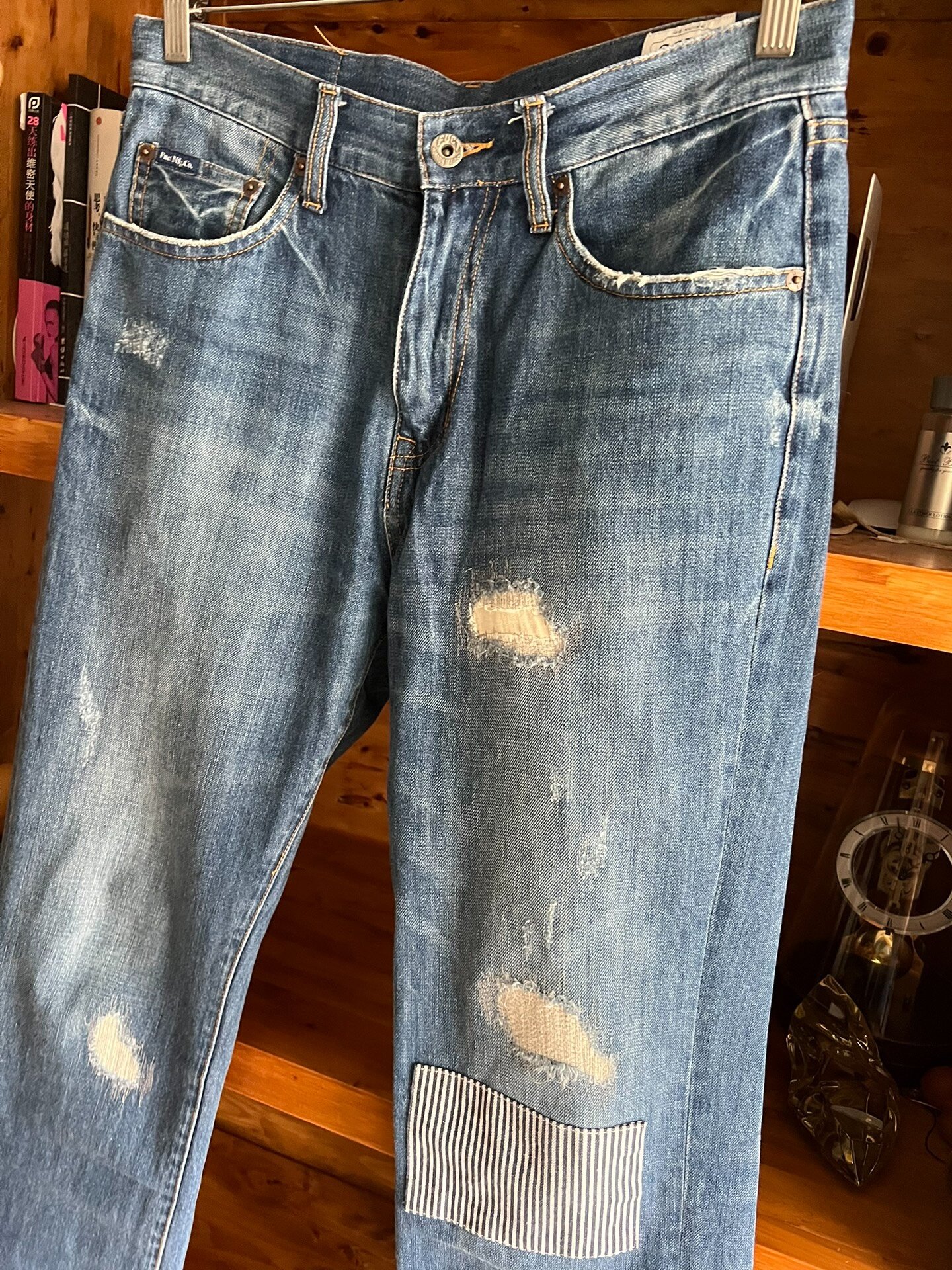 FUCT Vintage Washed Distressed Jeans — detail