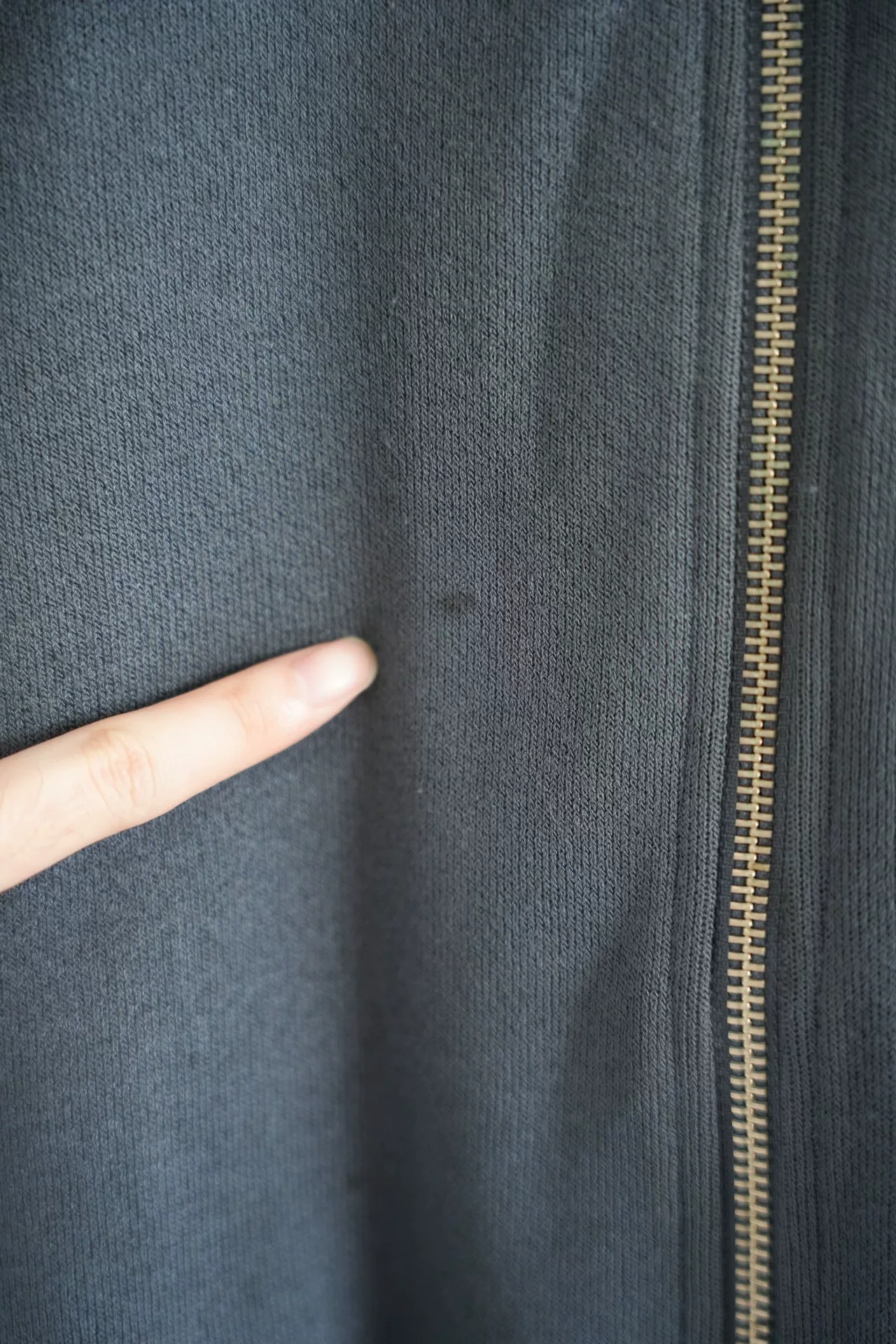 Yohji Yamamoto 98ss Haze Blue Short-Sleeve Jacket — label