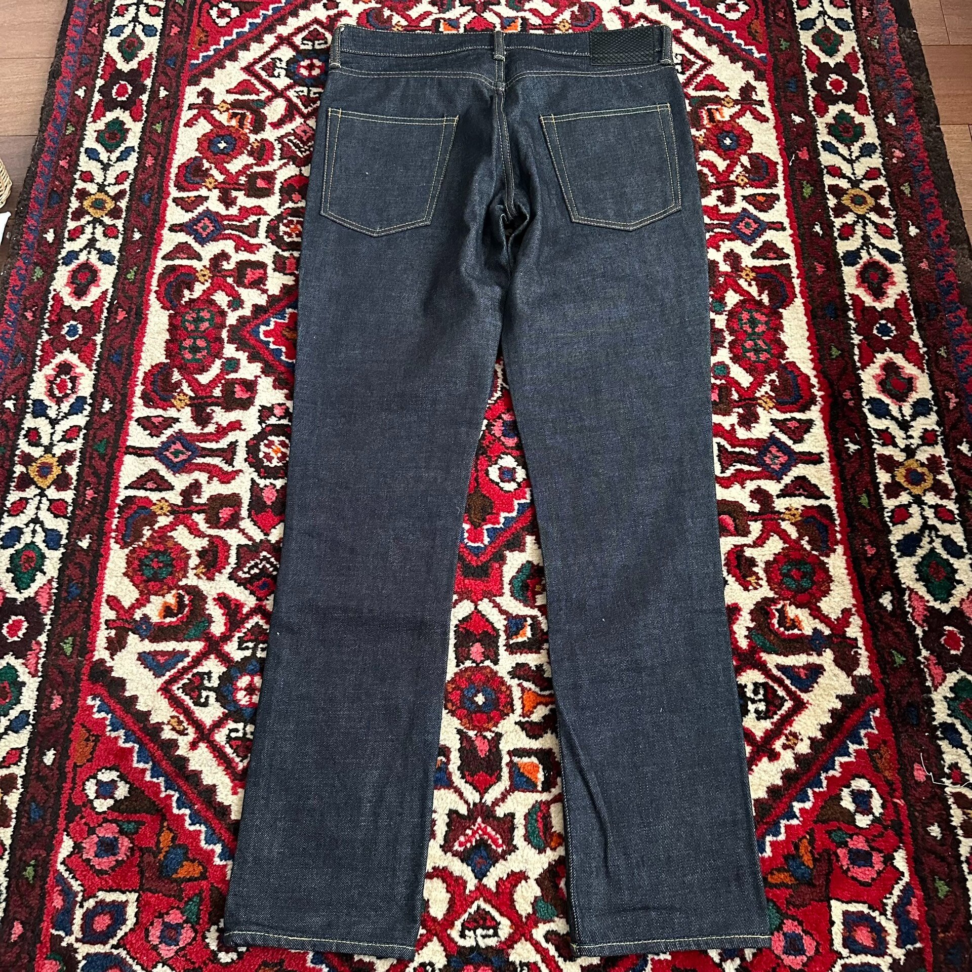 visvim 04R Black Raw Denim Jeans W32L30 — front