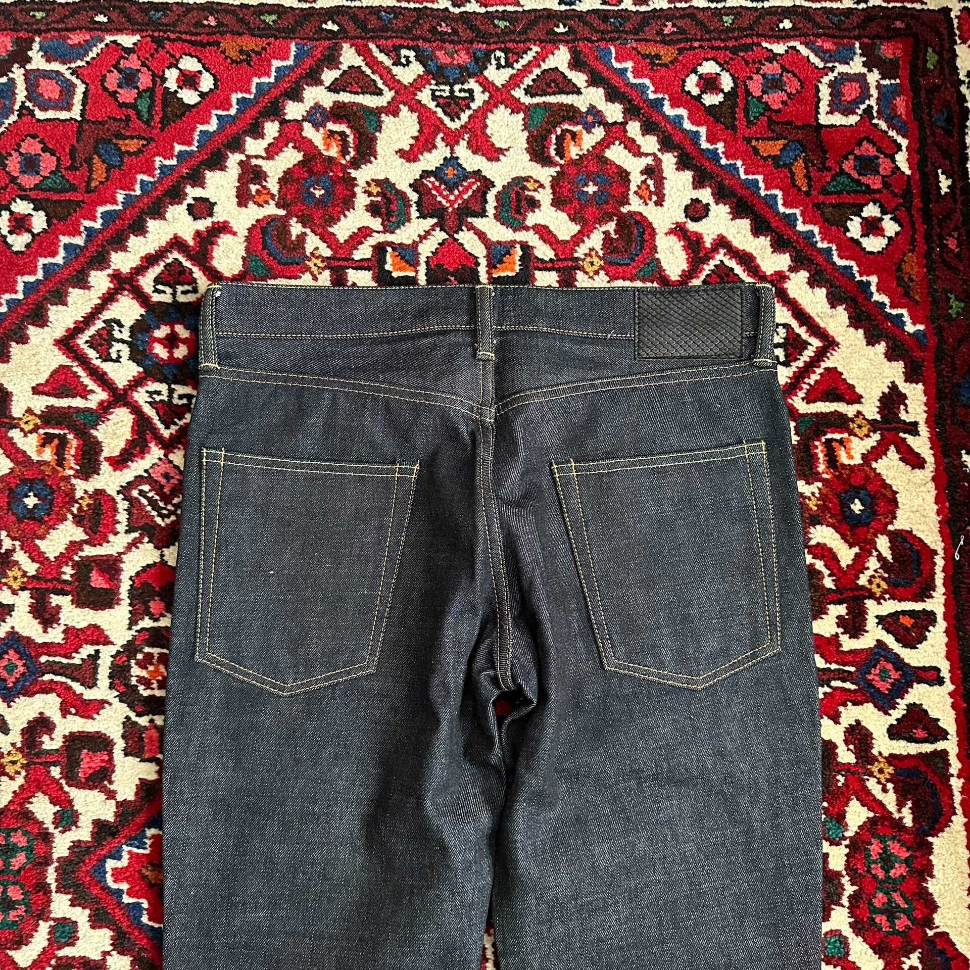 visvim 04R Black Raw Denim Jeans W32L30 — back