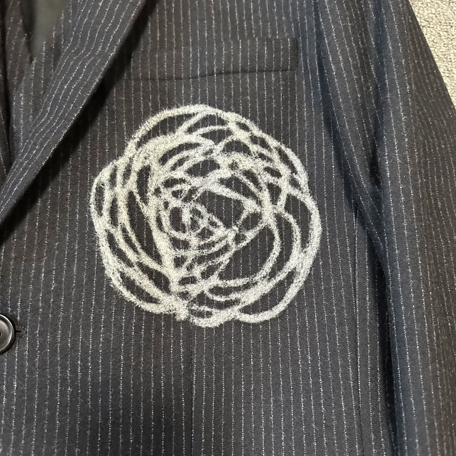 Dior Homme 14FW Pinstripe Suit — detail