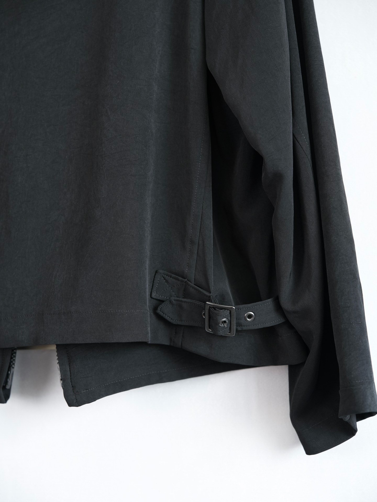 Yohji Yamamoto 24SS Zip Triacetate Jacket — back