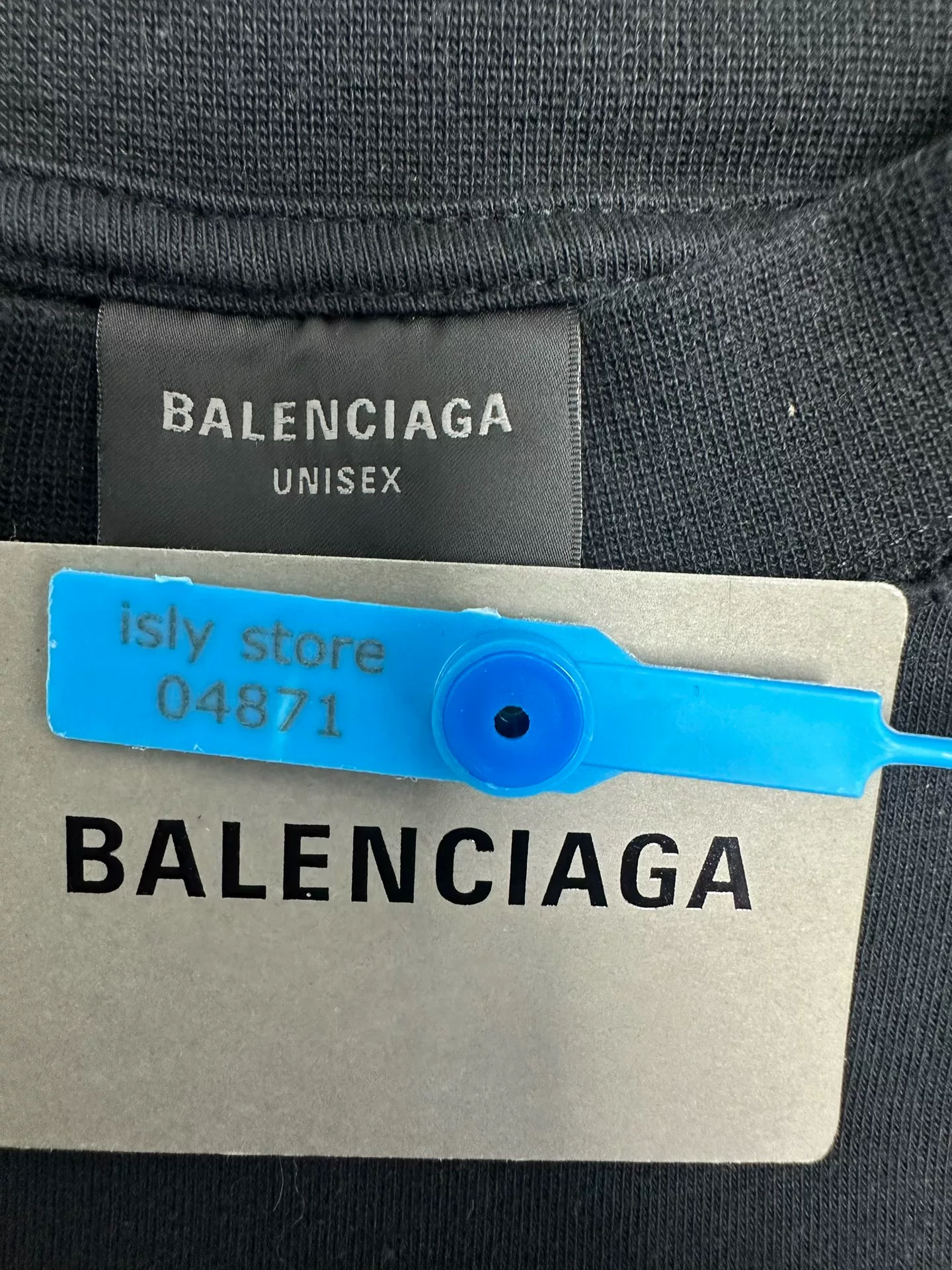 Balenciaga Letter Long-Sleeve T-Shirt — back