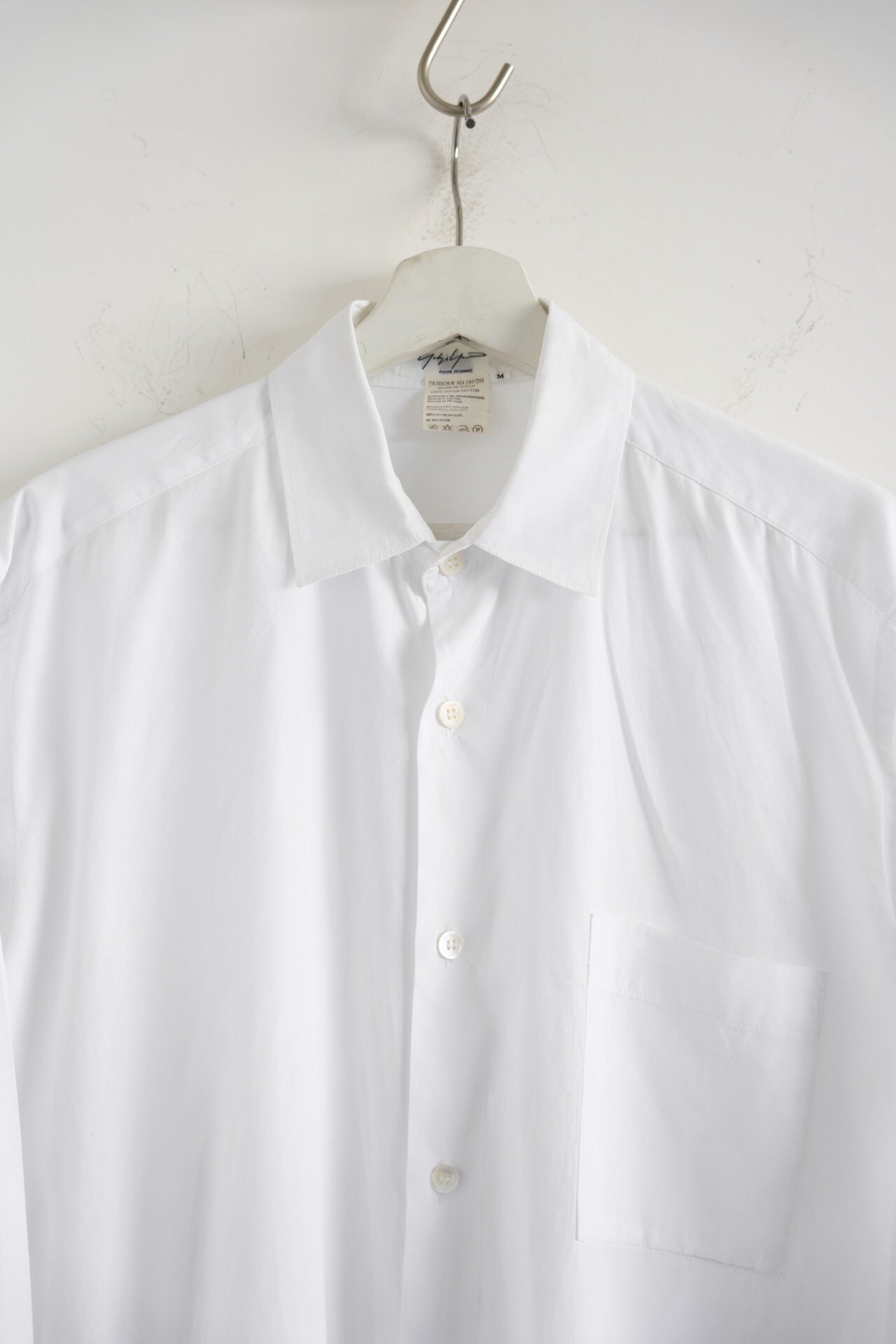 Yohji Yamamoto 95AW White Shirt — detail