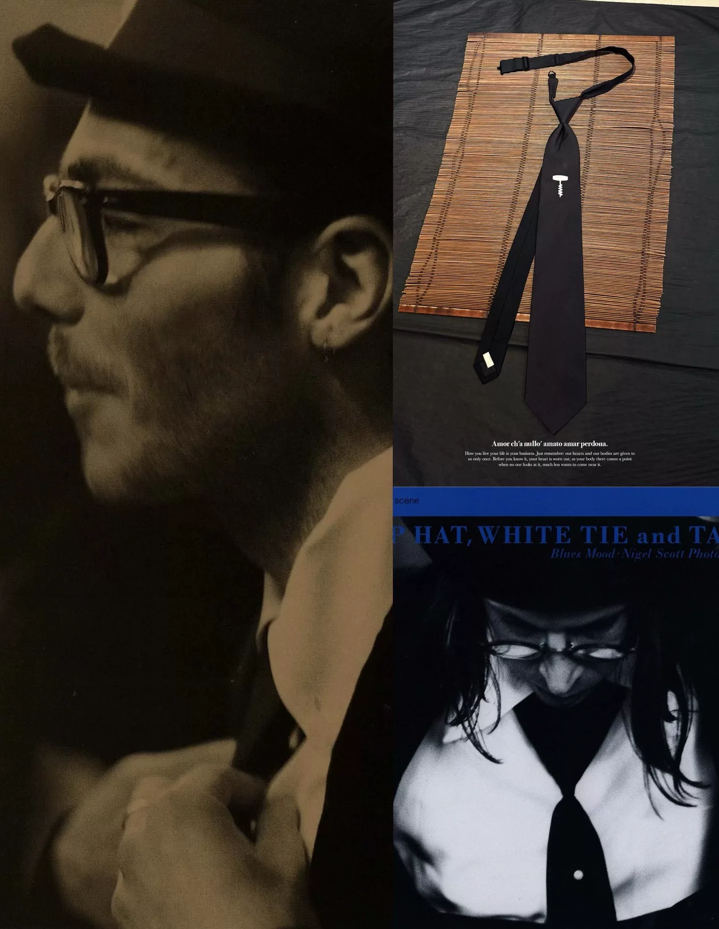 Yohji Yamamoto 80s Slim Bottle Opener Tie