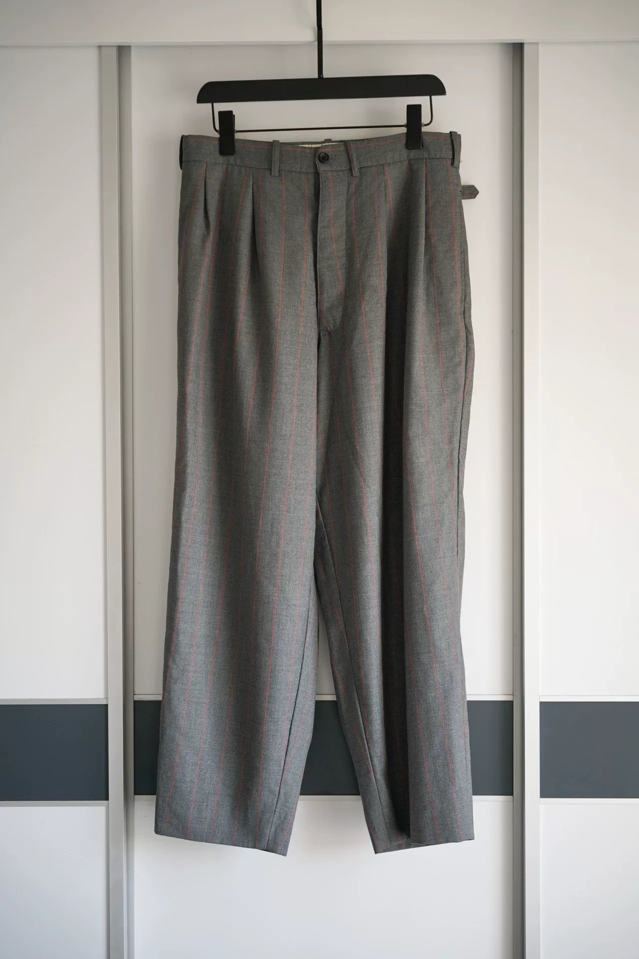 Yohji Yamamoto 95AW Gray Orange Striped Trousers