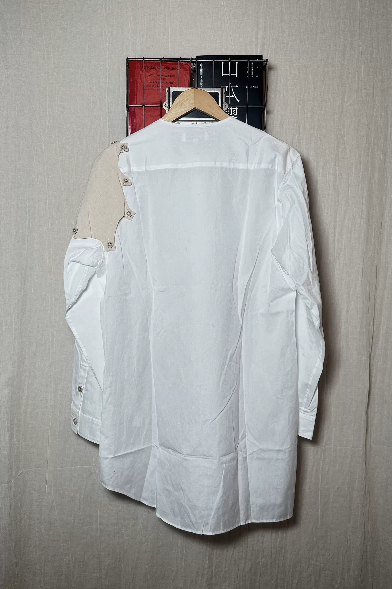 Yohji Yamamoto 21SS Deconstructed Patch Shirt — label