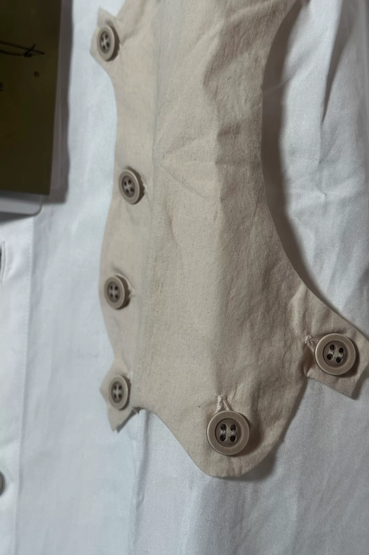 Yohji Yamamoto 21SS Deconstructed Patch Shirt — back