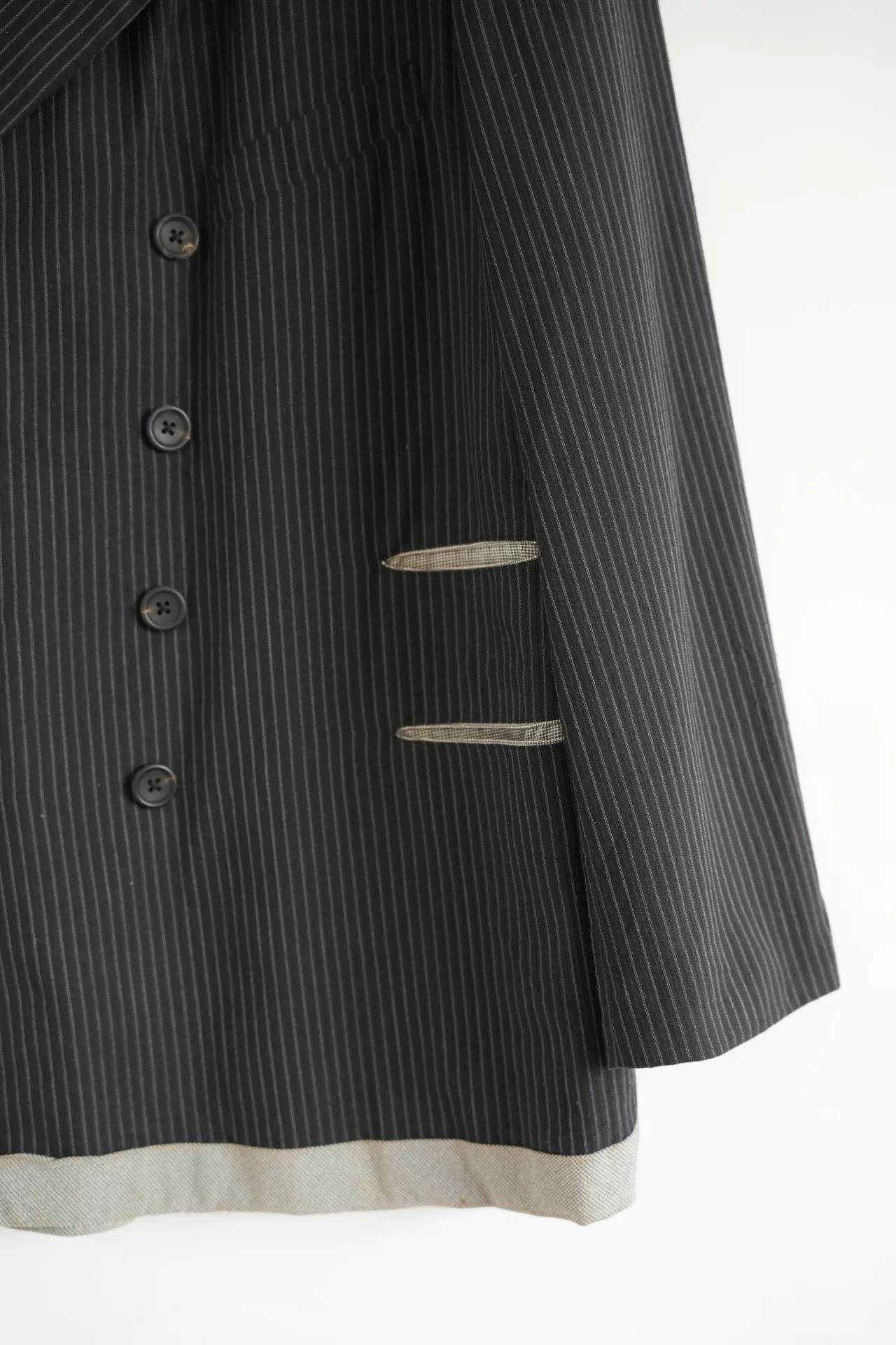 Yohji Yamamoto 96SS Houndstooth Stripe Blazer — label
