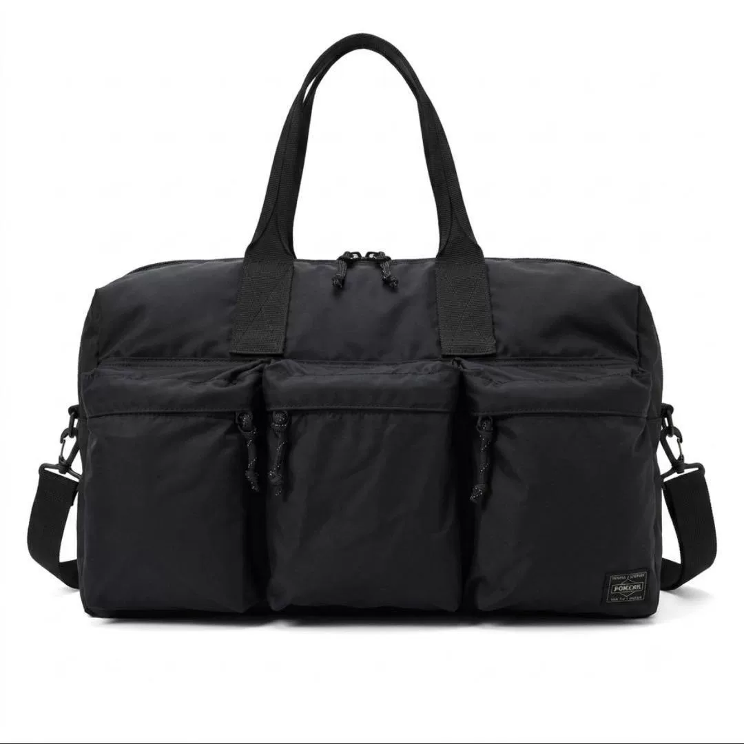 PORTER FORCE 2WAY Black Duffle Bag