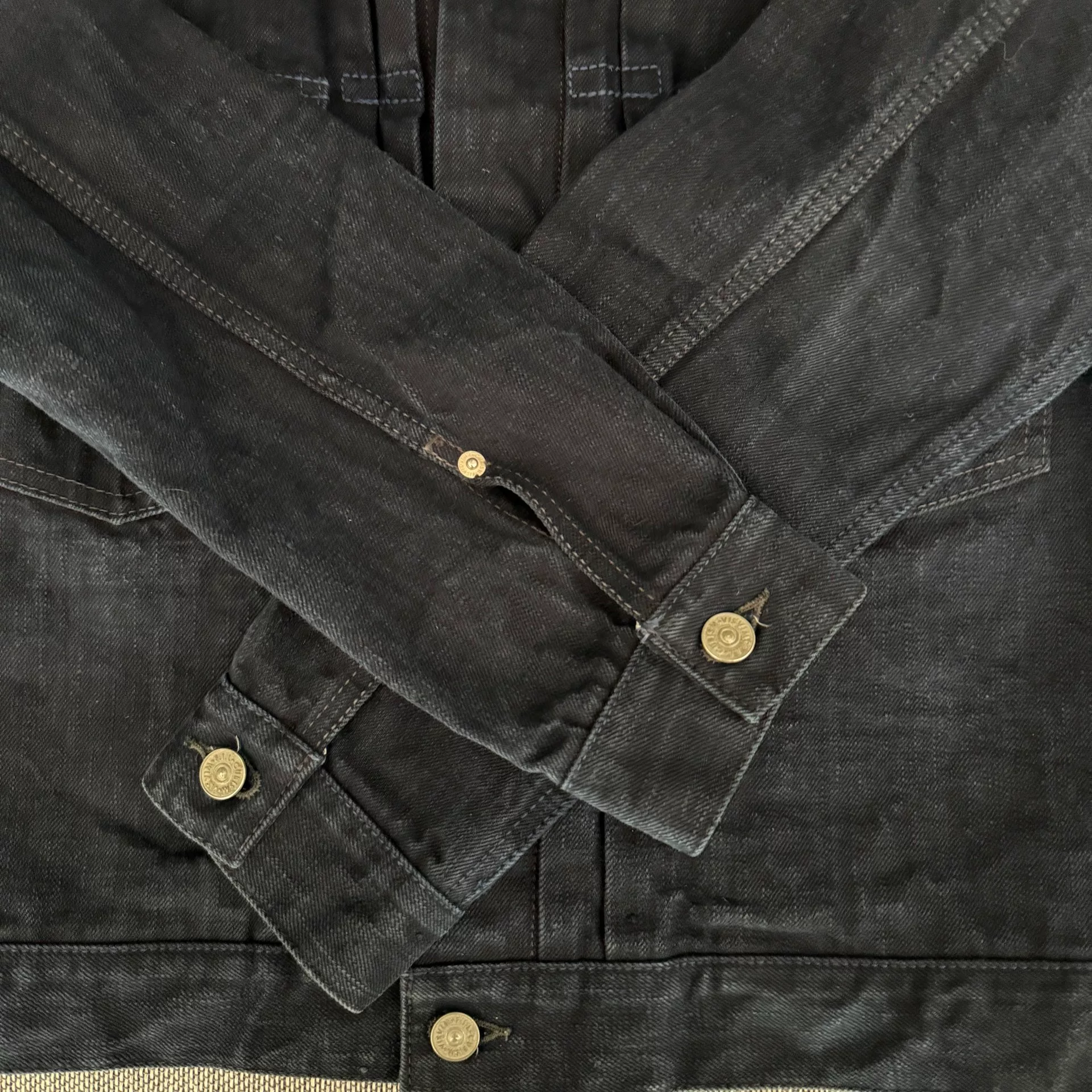 Visvim101 ICT Natural Dye Denim Jacket — label