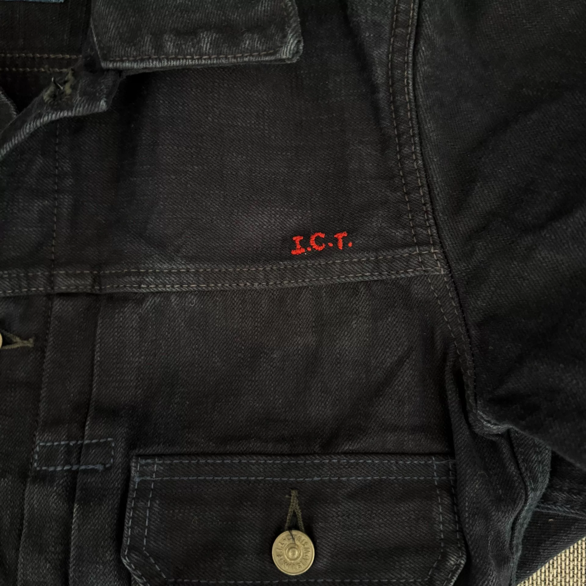 Visvim101 ICT Natural Dye Denim Jacket — back