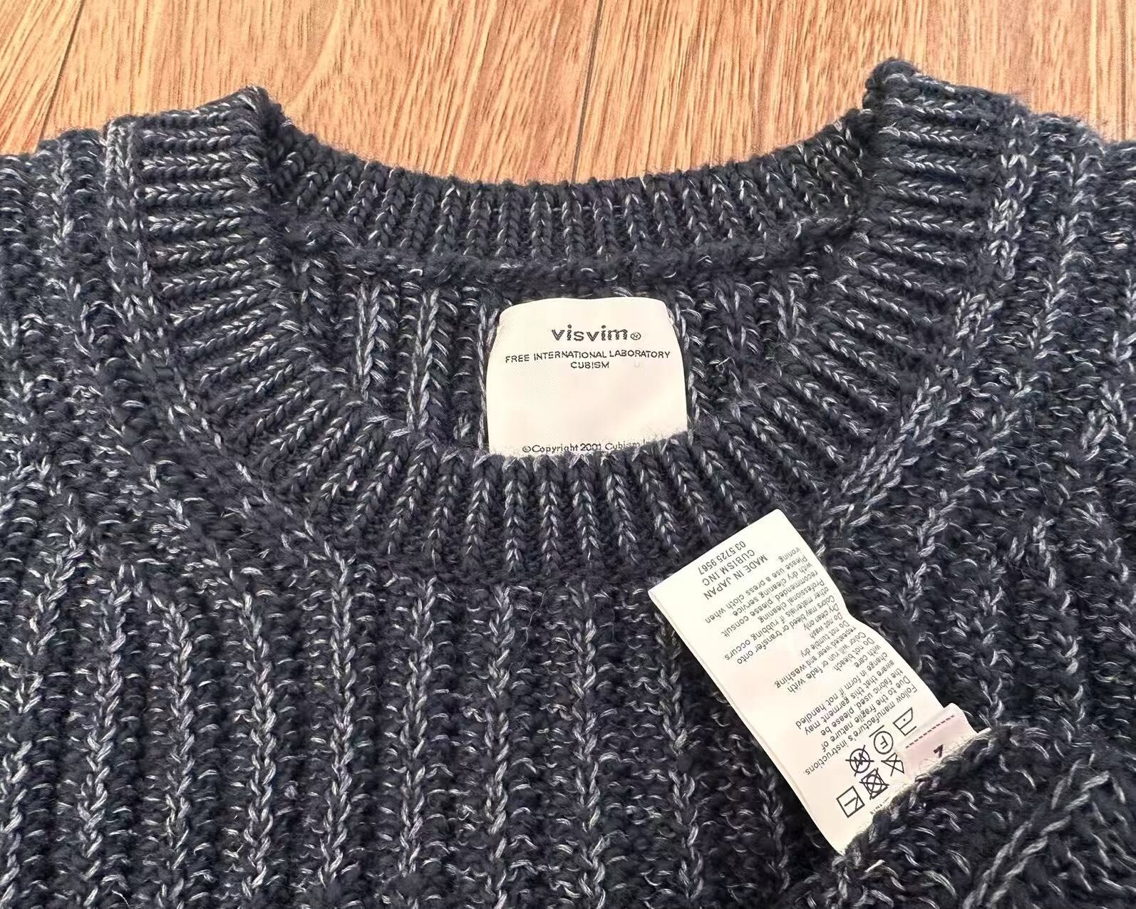 VISVIM AMPLUS CREW L/S Sweater — detail