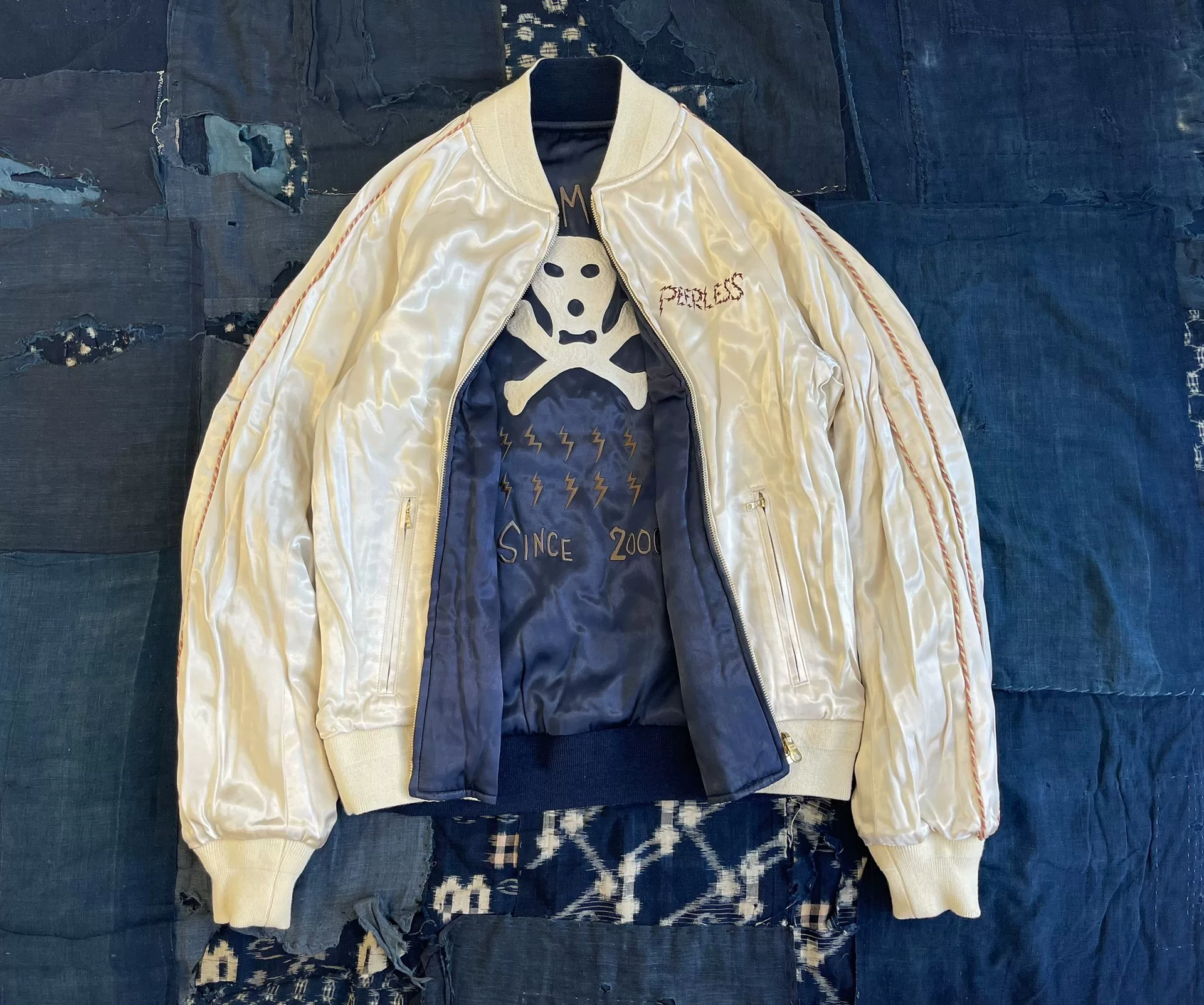 VISVIM 17SS Douglas Satin Bomber Jacket — front