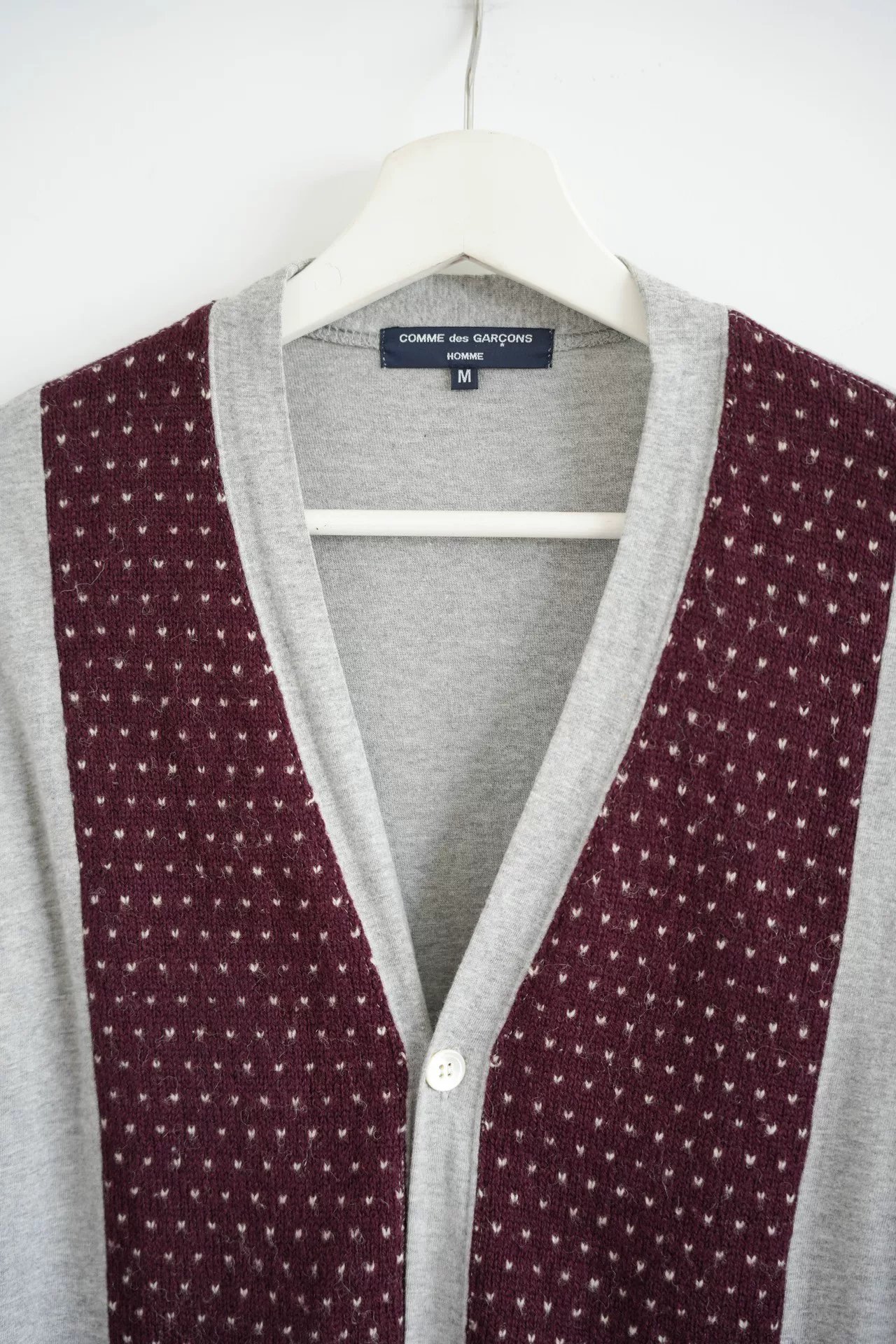 Comme des Garcons 11AW Nordic Cardigan — detail