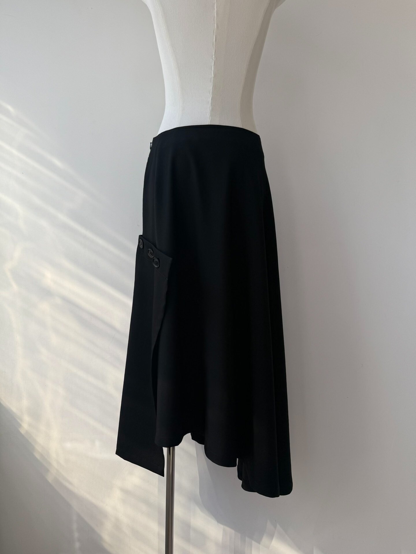 Yohji Yamamoto Y's 19AW Asymmetrical Long Skirt — back