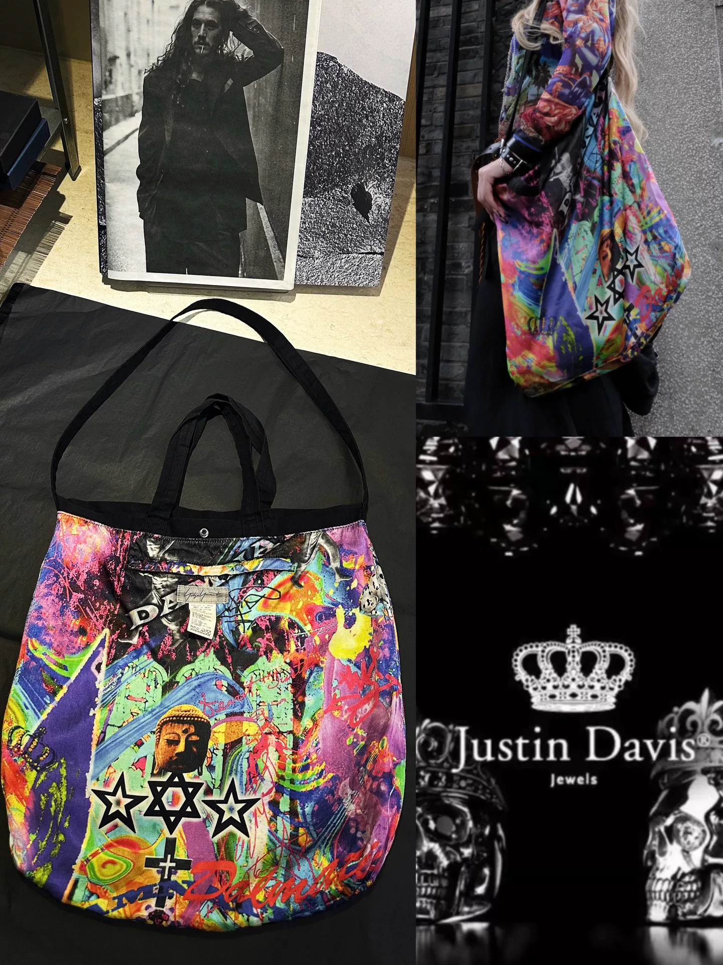 Yohji Yamamoto x Justin Davis Y2K Messenger Bag