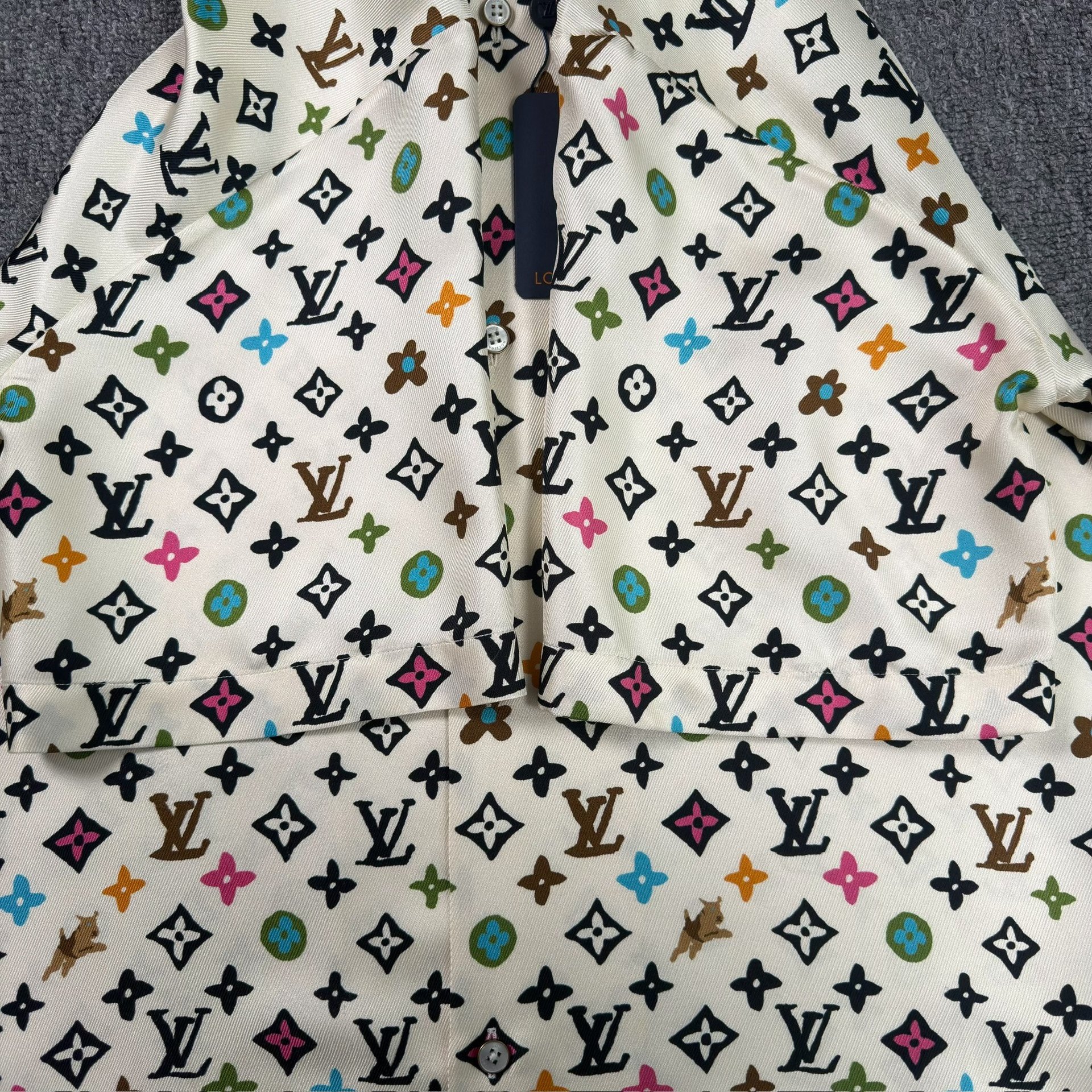 Louis Vuitton Beige Monogram Short-Sleeve Shirt — back