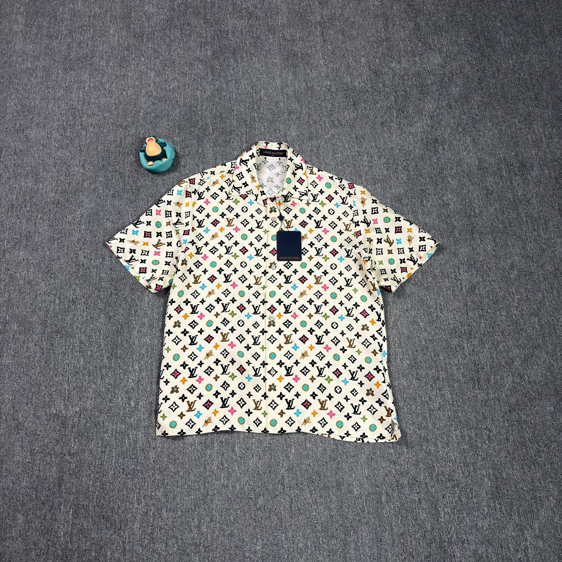 Louis Vuitton Beige Monogram Short-Sleeve Shirt