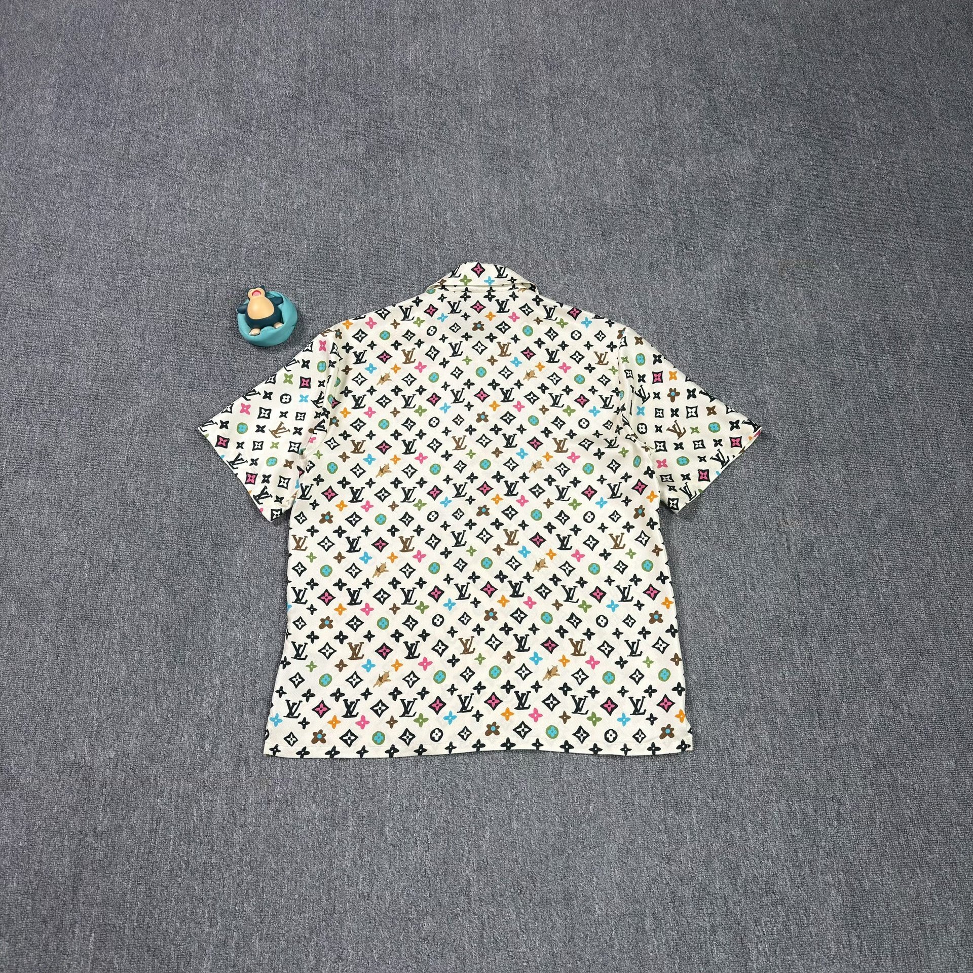 Louis Vuitton Beige Monogram Short-Sleeve Shirt — front