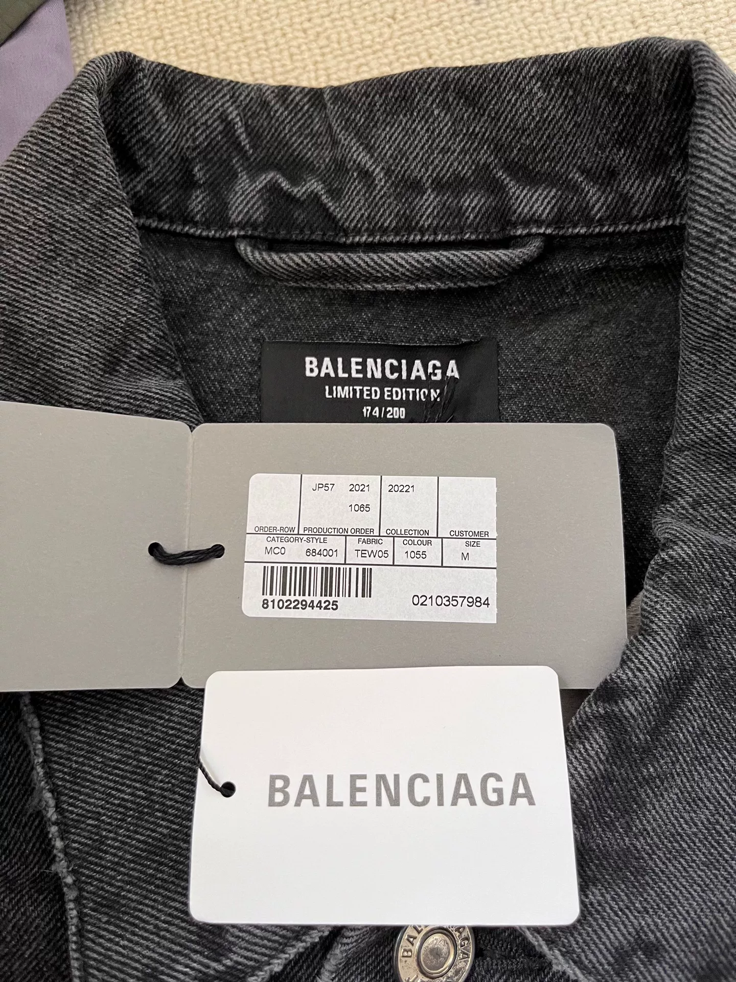 Balenciaga x FORTNITE Denim Jacket — back