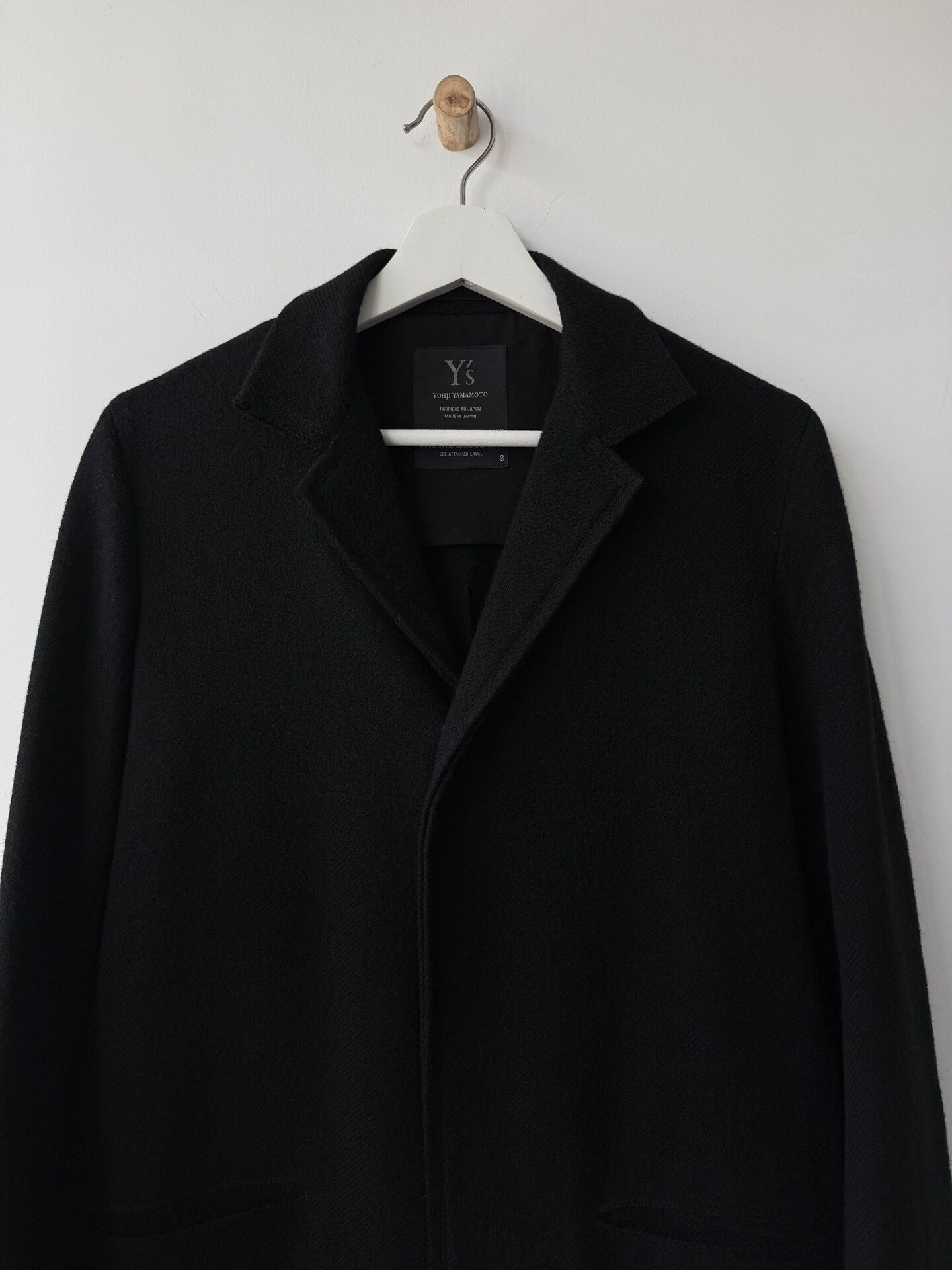 Yohji Yamamoto Y's 15AW Wool Coat — front