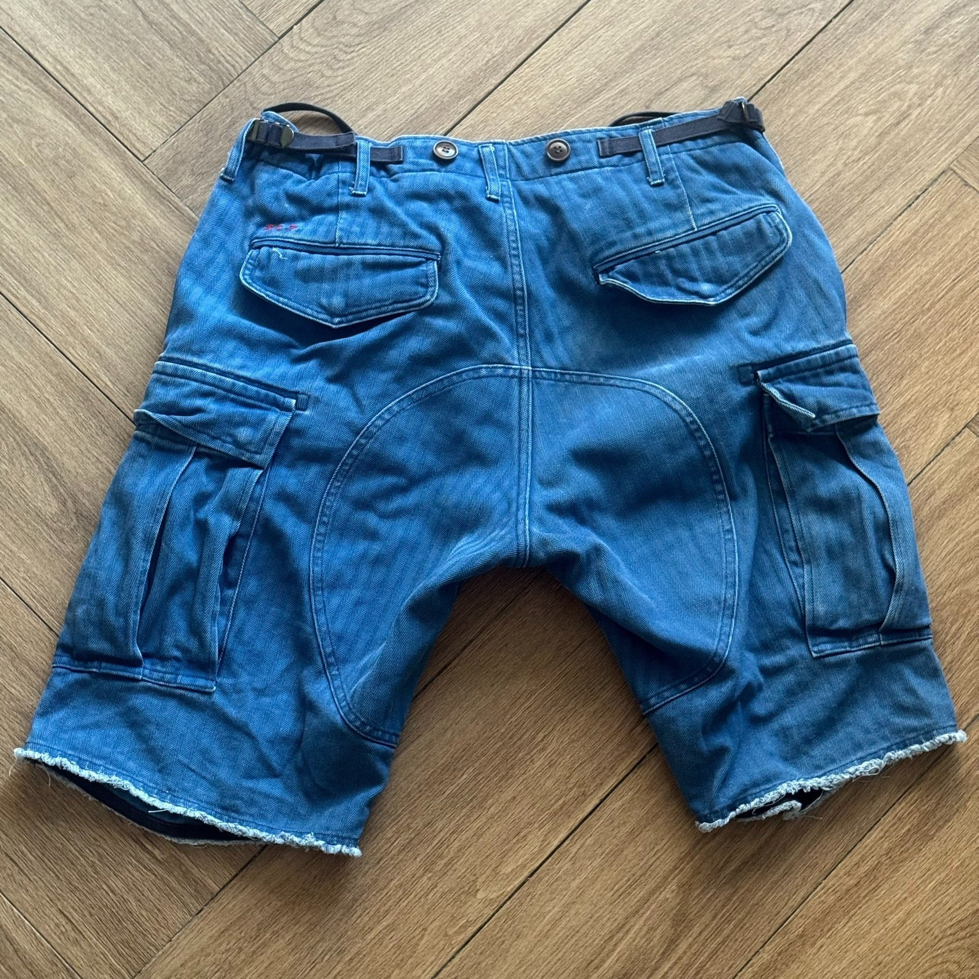 VSIVIM EIGER SANCTION HBT Indigo Shorts — back