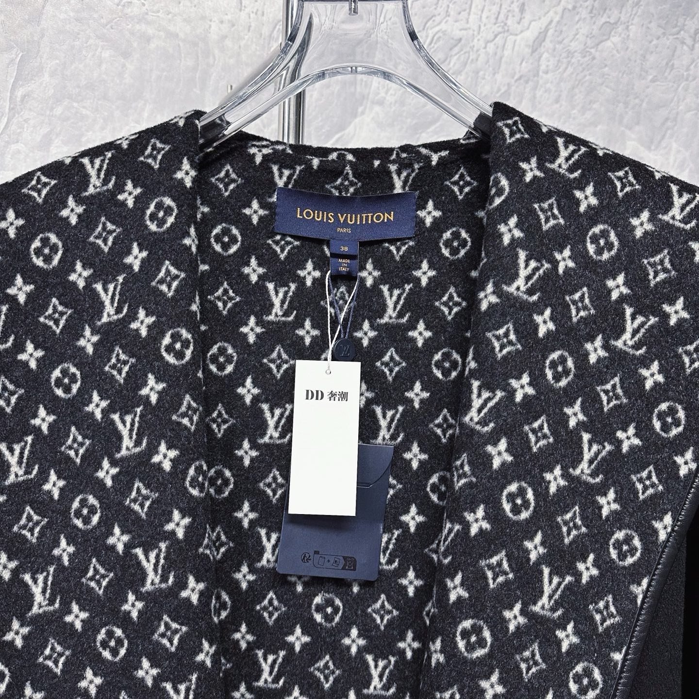 Louis Vuitton Cashmere Hooded Wrap Coat — back