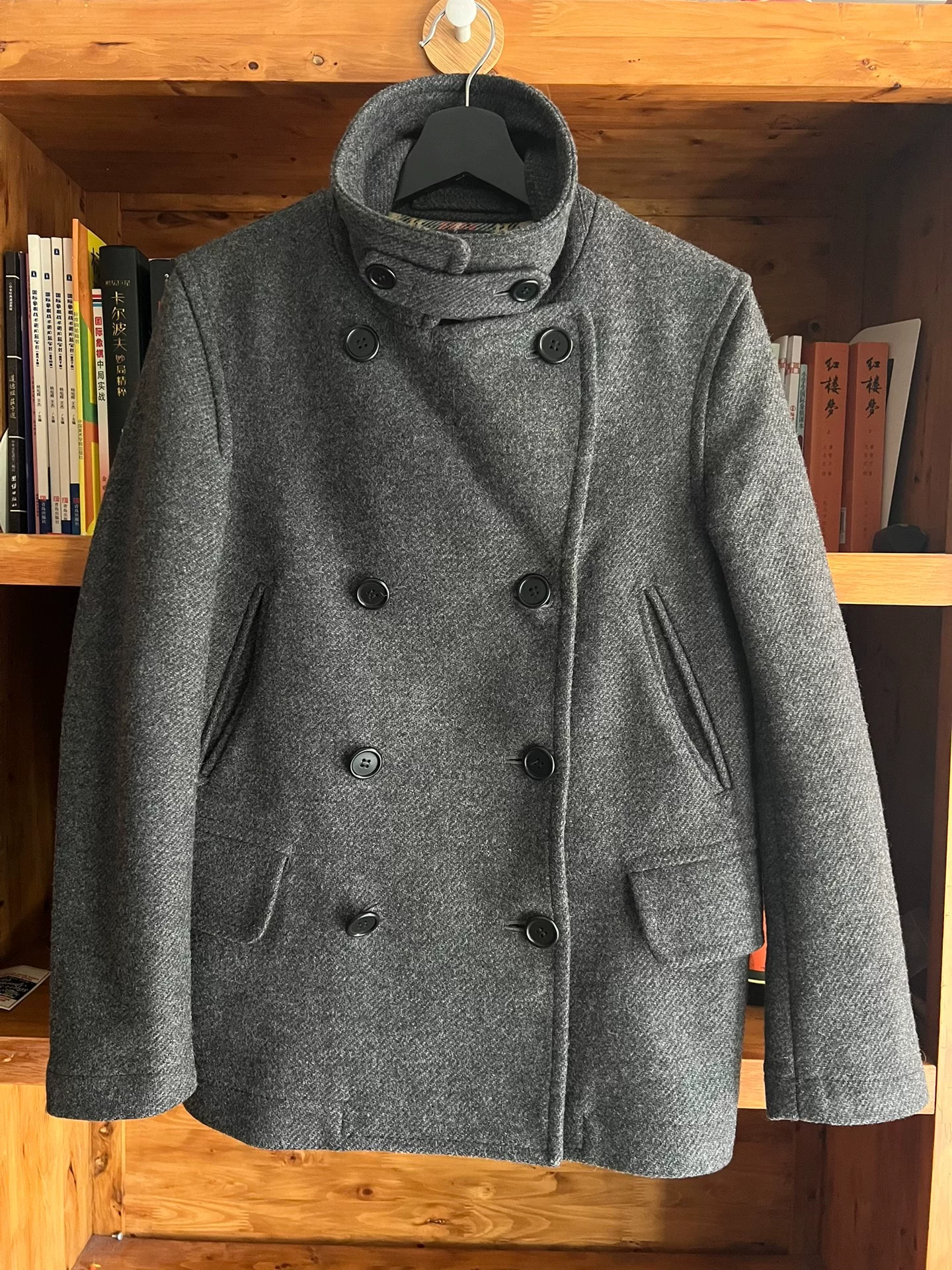 Margaret Howell MHL Gray Wool Coat — label