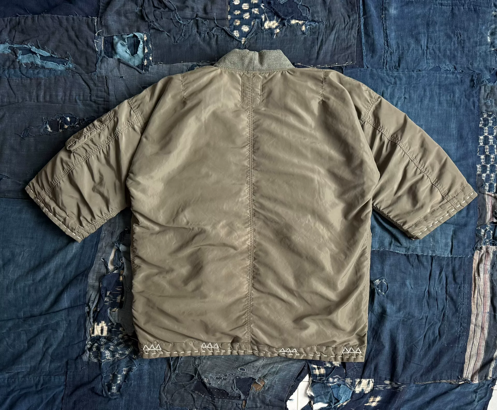 VISVIM SANJURO Kimono Down Jacket — detail